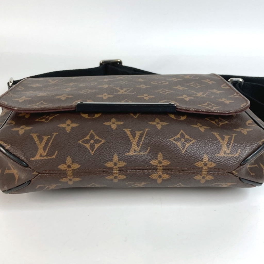 Louis Vuitton Black Brown Monogram Messenger Bag Shoulder Bag (Pre-Owned)