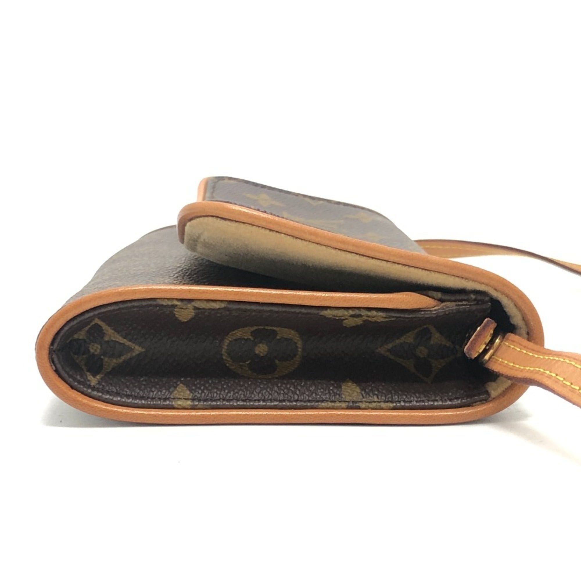 Louis Vuitton Monogram Brown Monogram Clutch Bag Pochette Shoulder Bag (Pre-Owned)