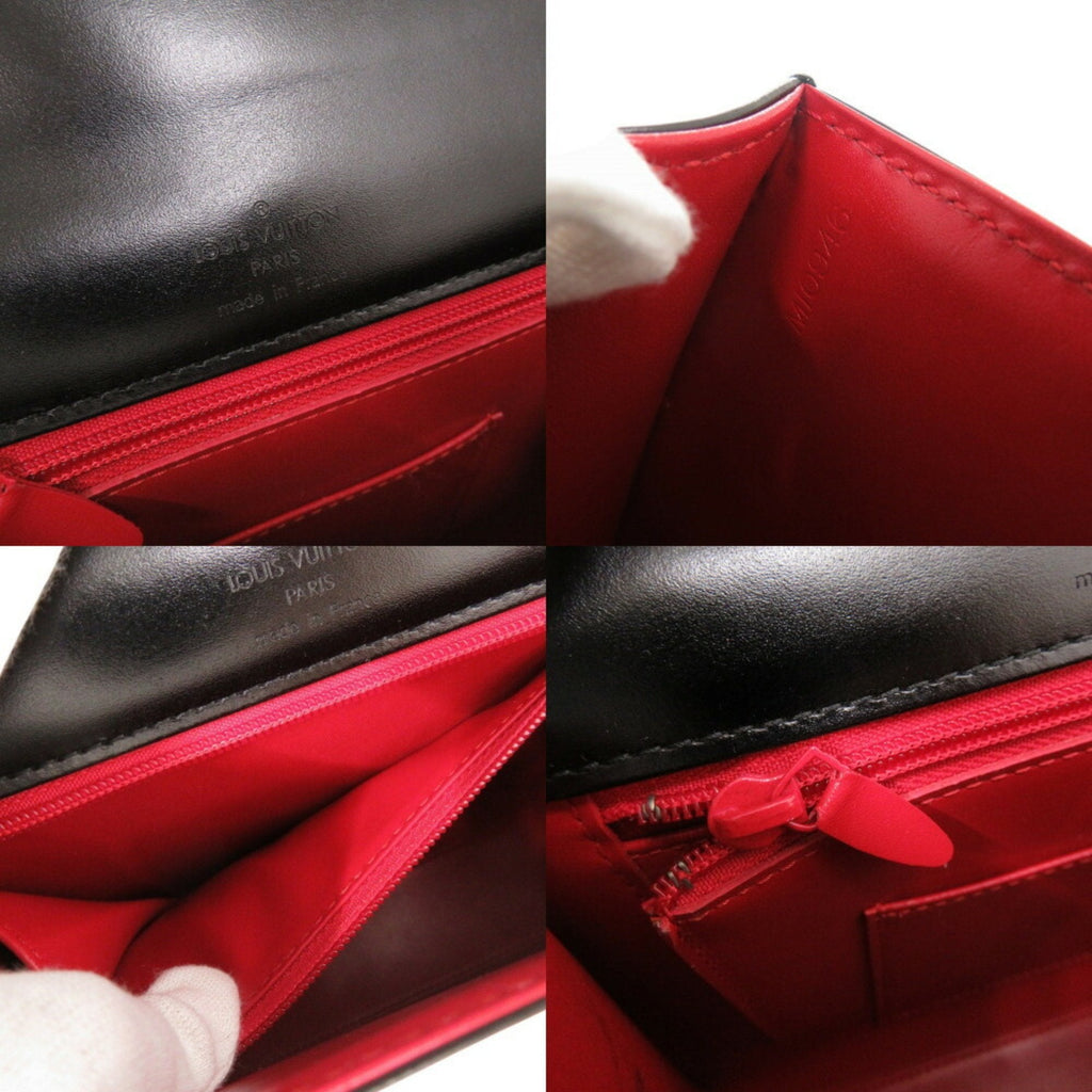 Louis Vuitton Black Leather Handbag (Pre-Owned)