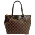 Louis Vuitton Brown Leather Pvc Handbag Tote Bag (Pre-Owned)