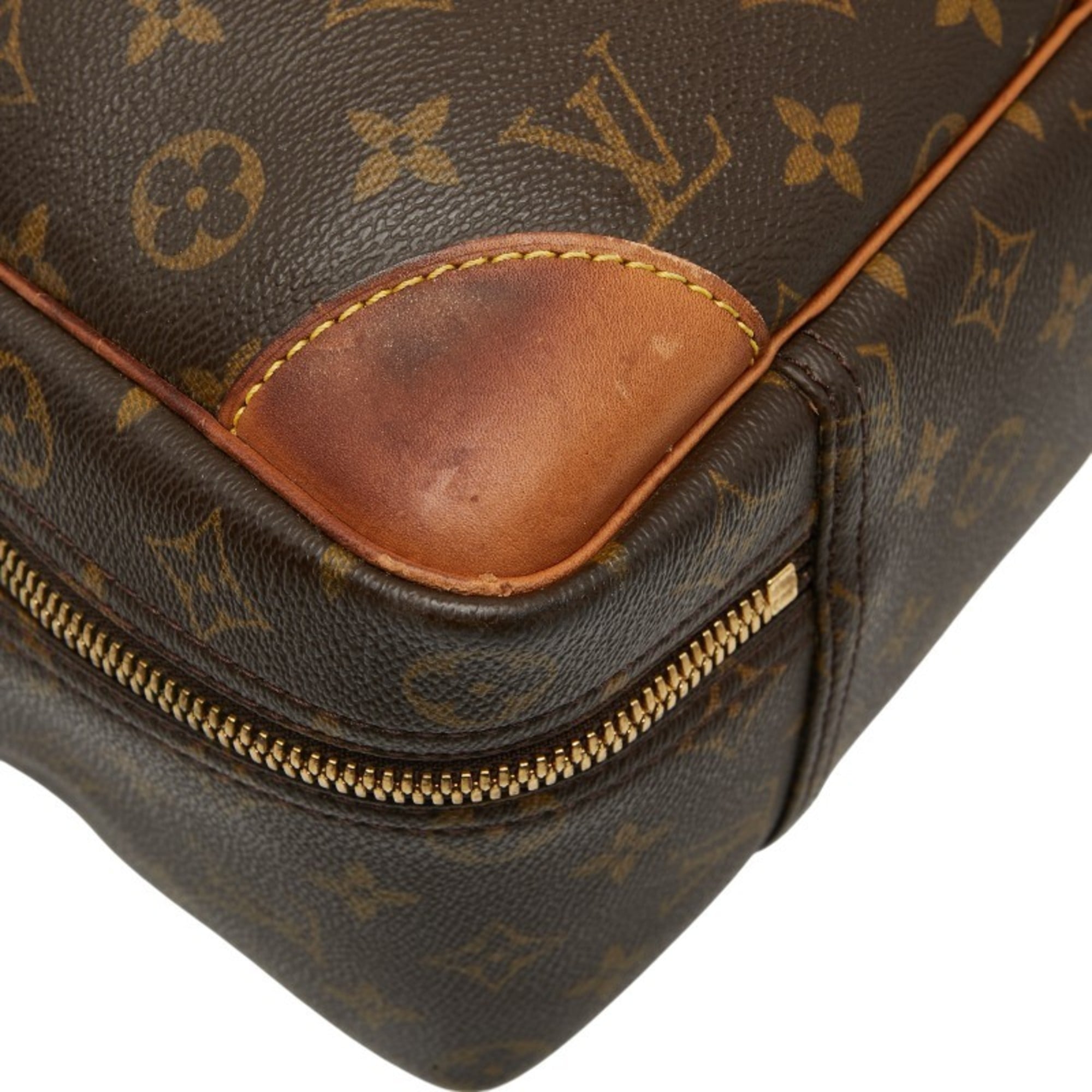 Louis Vuitton Brown Pvc Leather Boston Bag Briefcase (Pre-Owned)