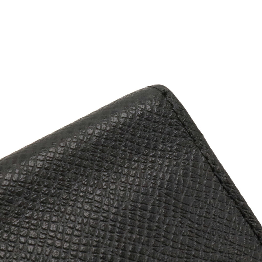Louis Vuitton Ardoise Black Taiga Leather Leather Long Wallet (Bi-Fold) (Pre-Owned)