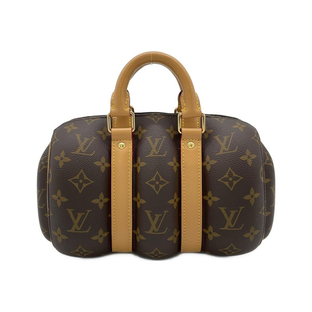 Louis Vuitton Marron Coated Canvas Boston Bag (Pre-Owned)