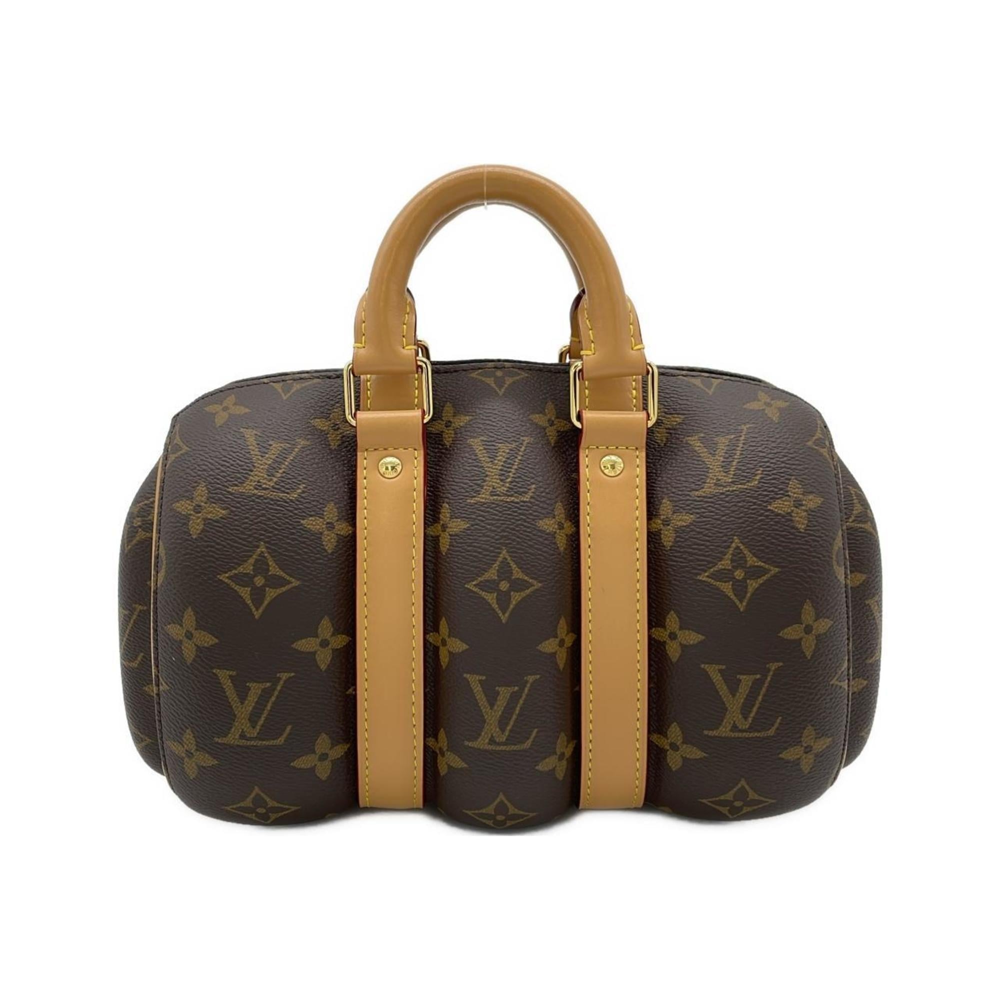 Louis Vuitton Marron Coated Canvas Boston Bag (Pre-Owned)