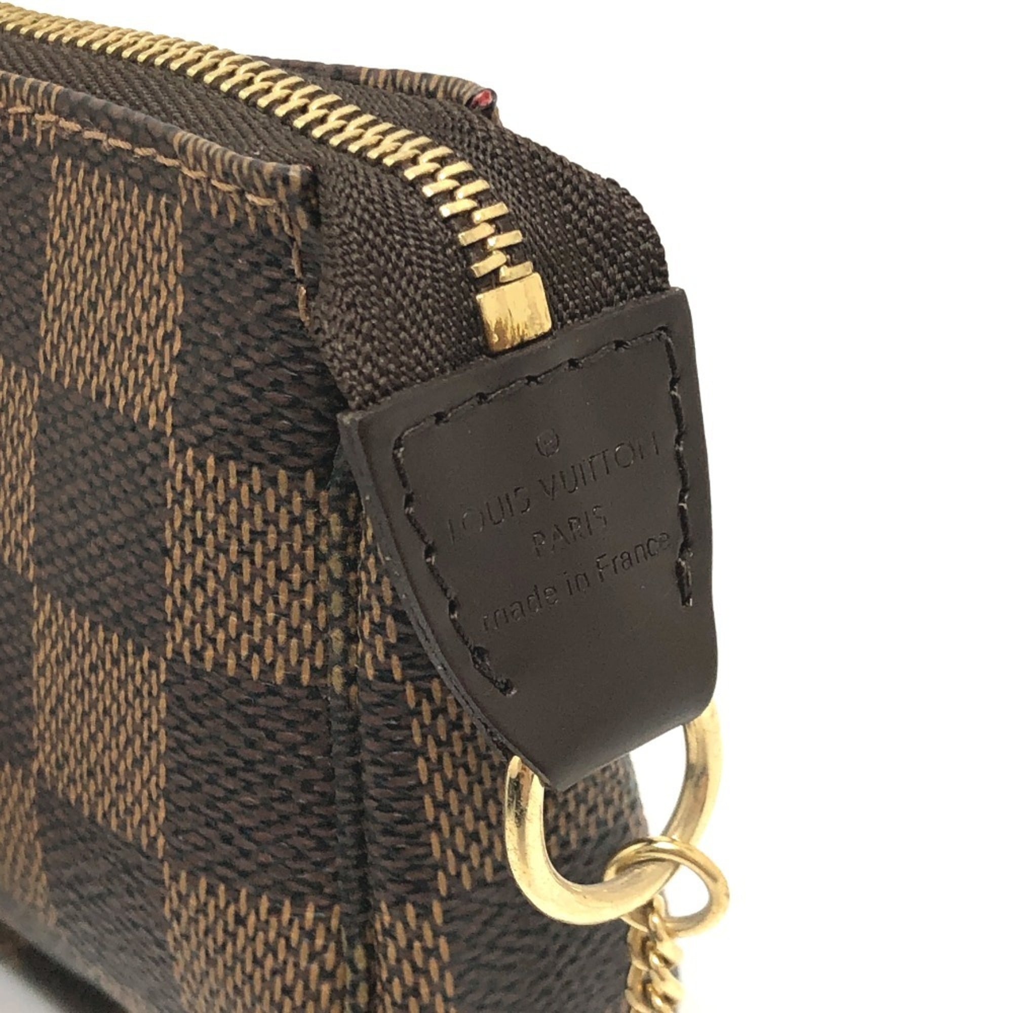 Louis Vuitton Brown Ebene Damier Canvas Pochette Pouch (Pre-Owned)