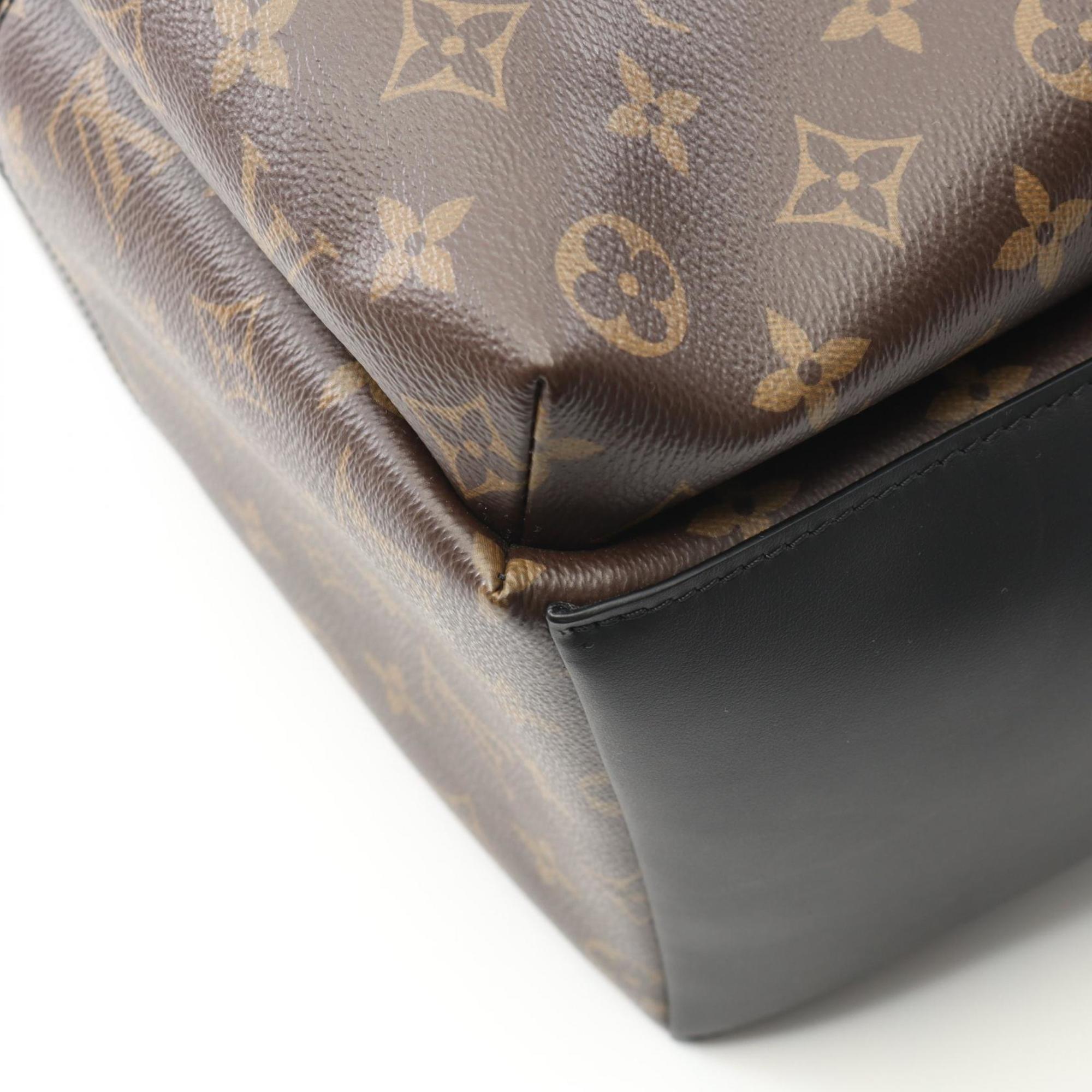 Louis Vuitton Monogram Macassar Black Brown Monogram Macassar Coated Canvas Backpack (Pre-Owned)