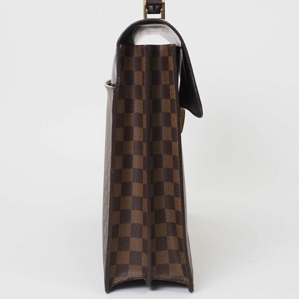 Louis Vuitton Damier Damier Canvas Ebene Handbag (Pre-Owned)