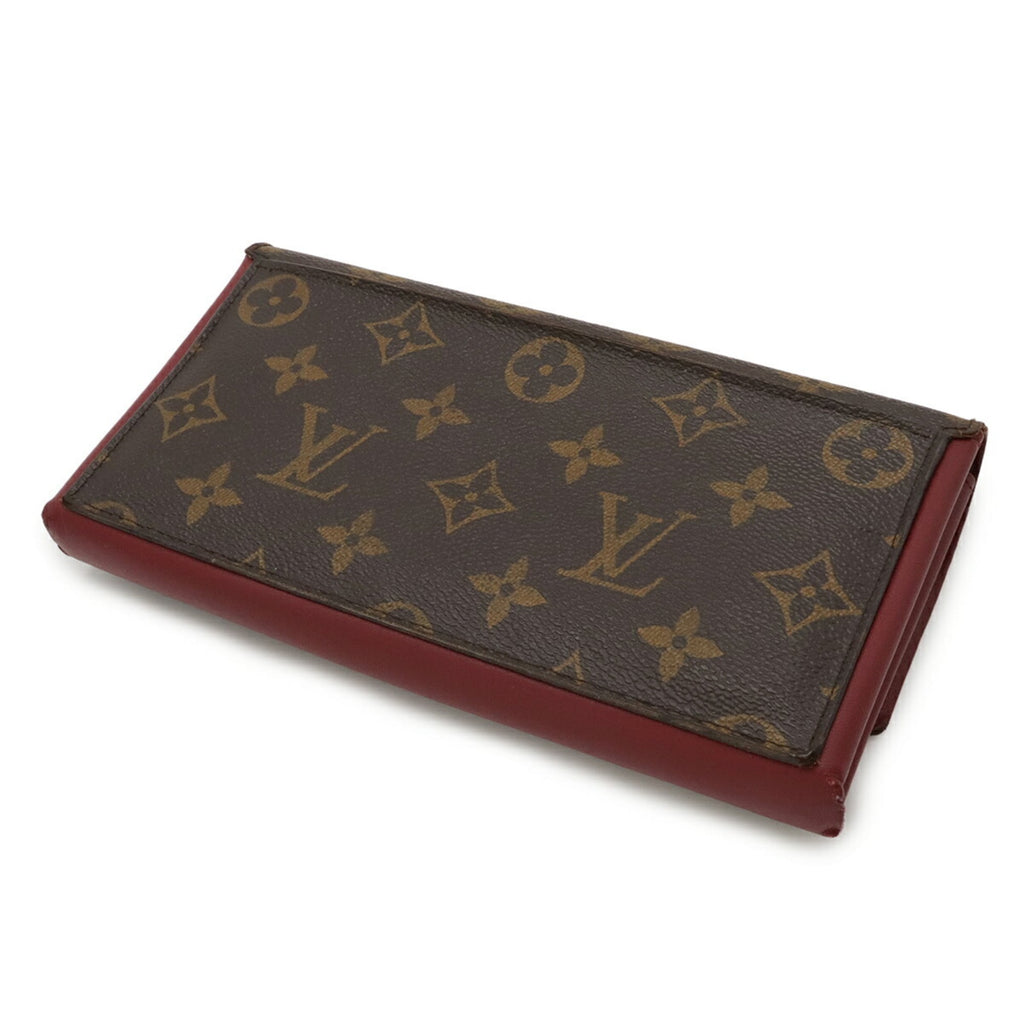 Louis Vuitton Monogram Fuchsia Monogram Long Wallet (Bi-Fold) (Pre-Owned)