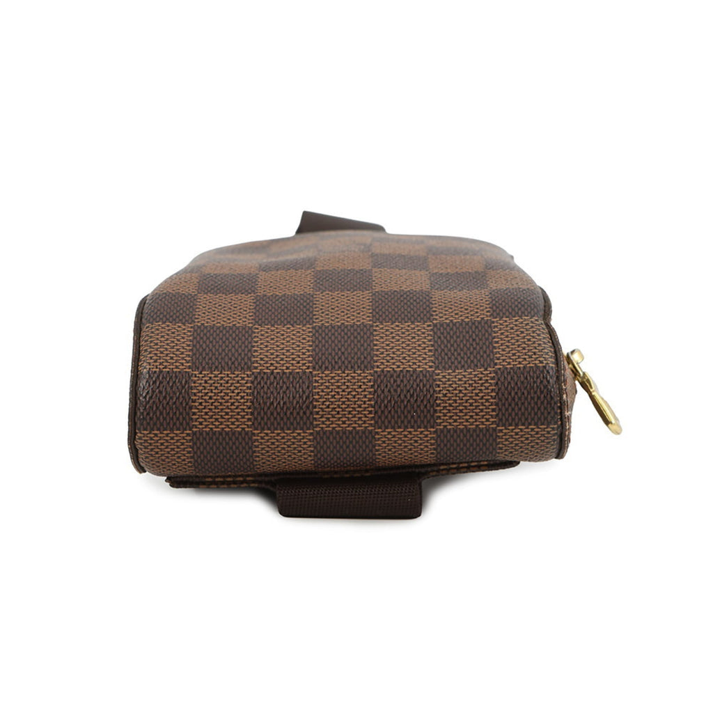 Louis Vuitton Brown Damier Canvas Ebene Damier Canvas Pouch Shoulder Bag Sling Bag (Pre-Owned)