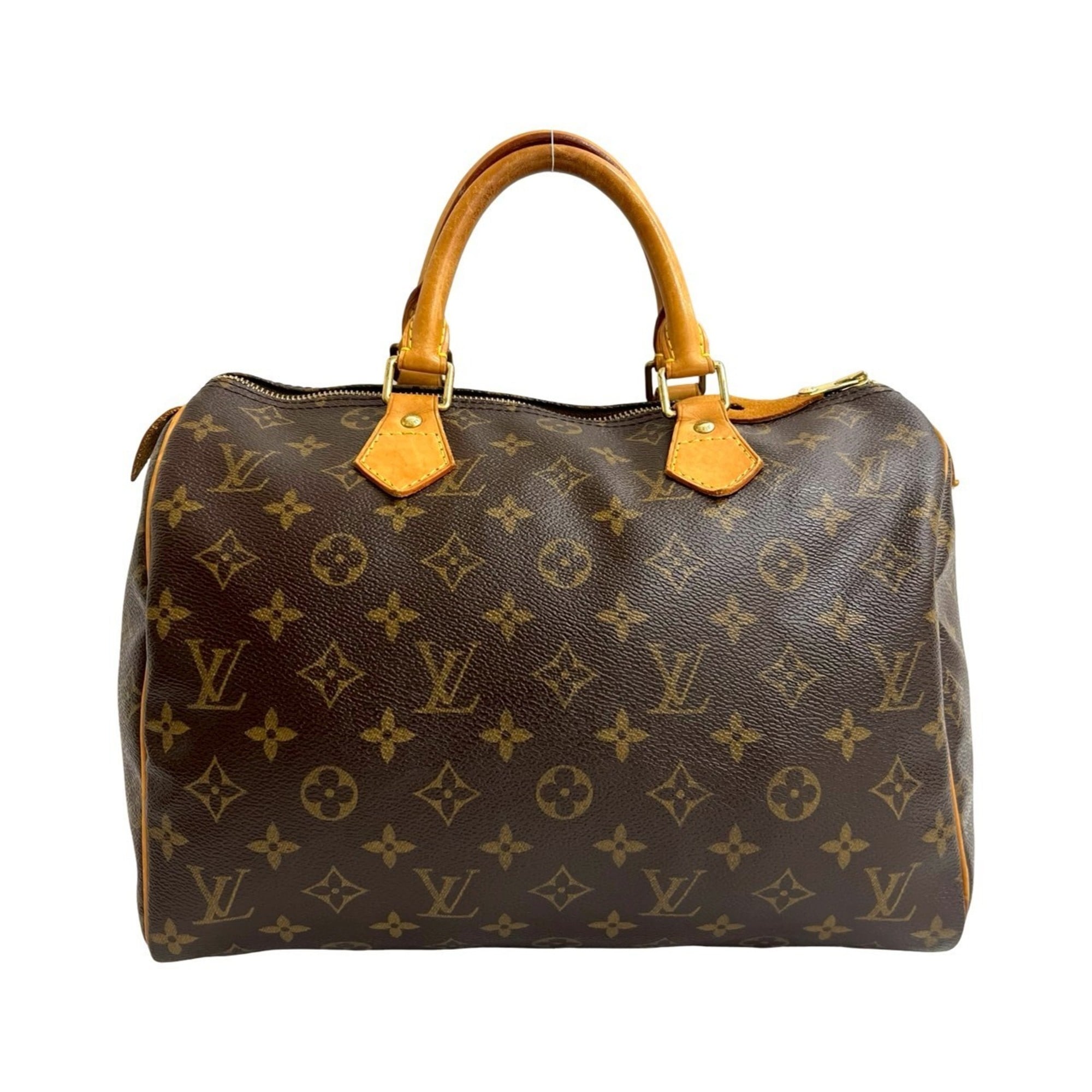 Louis Vuitton Brown Leather Pvc Boston Bag Handbag (Pre-Owned)