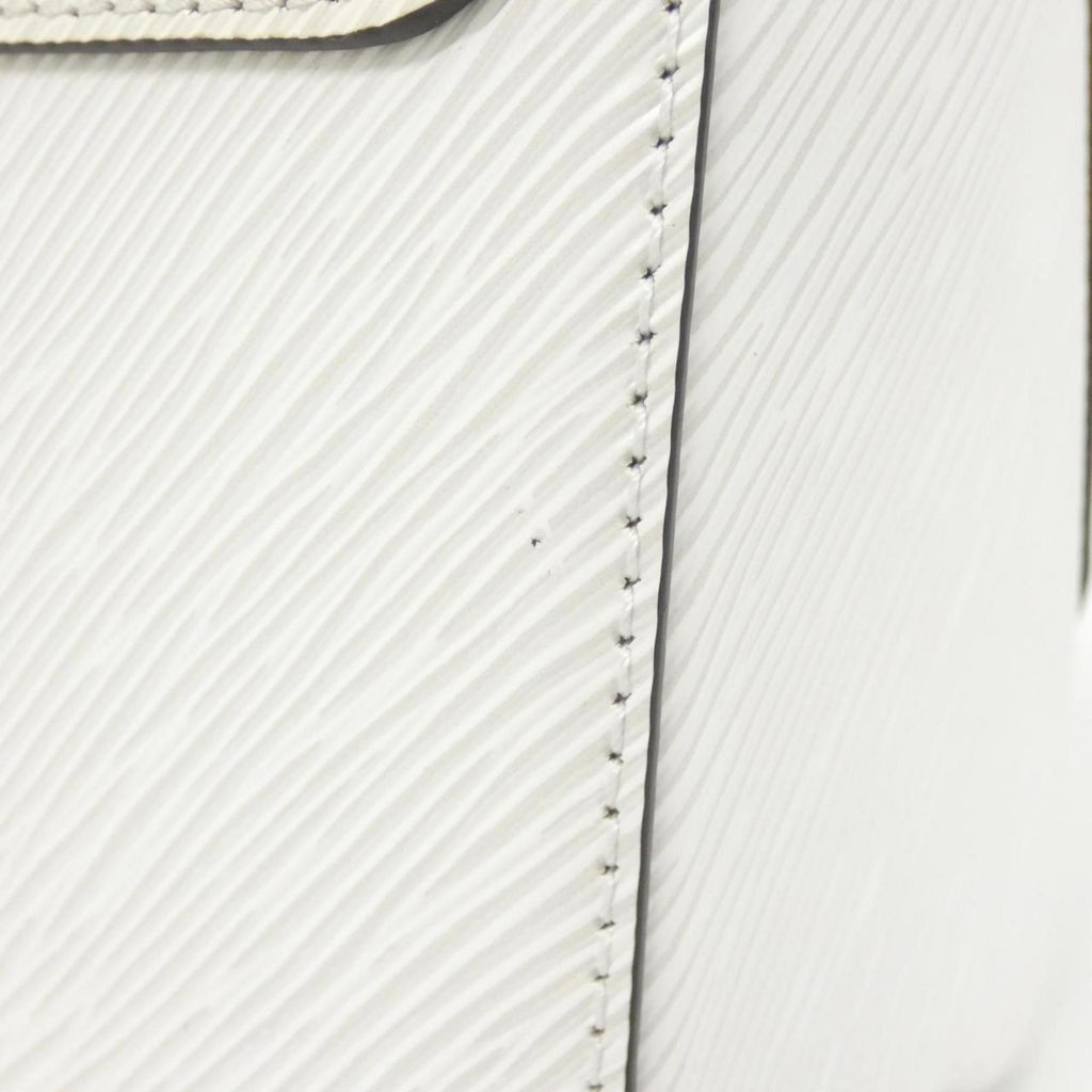 Louis Vuitton White Leather Shoulder Bag (Pre-Owned)