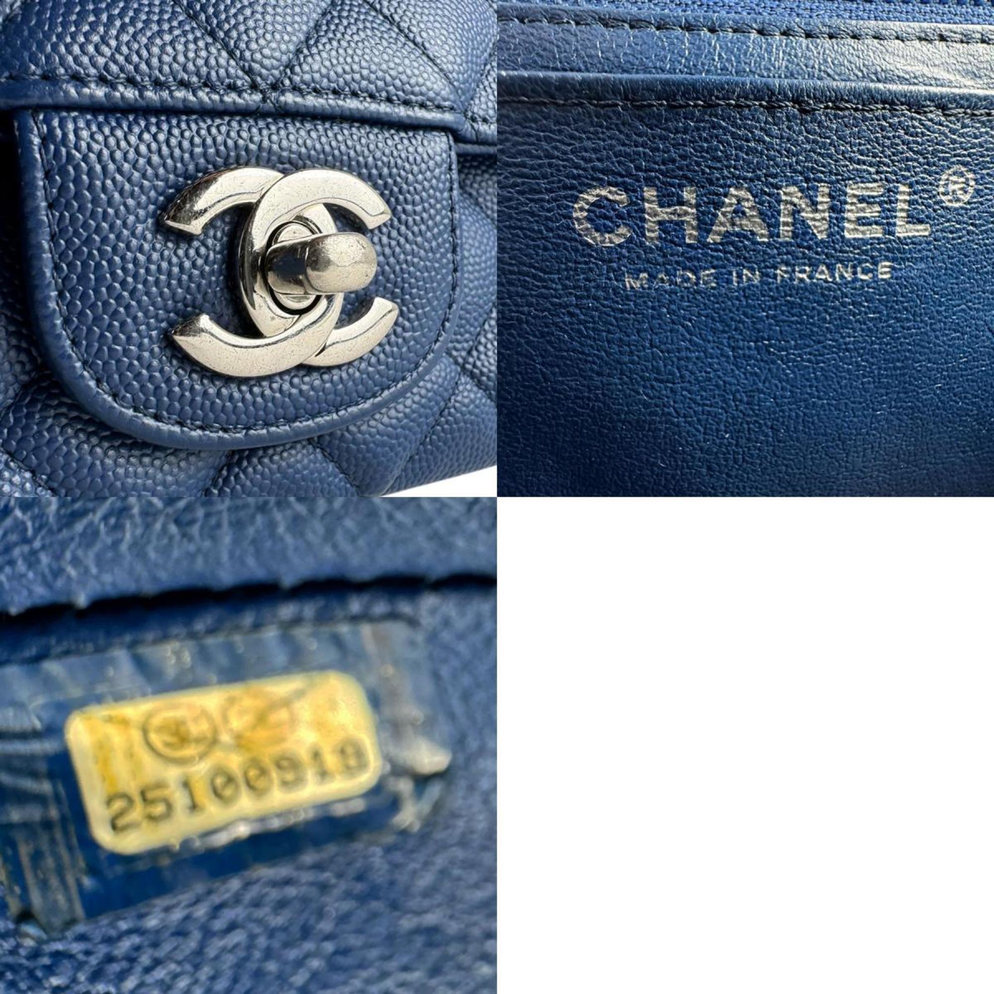 Classic Single Flap Bag Quilted Caviar Mini