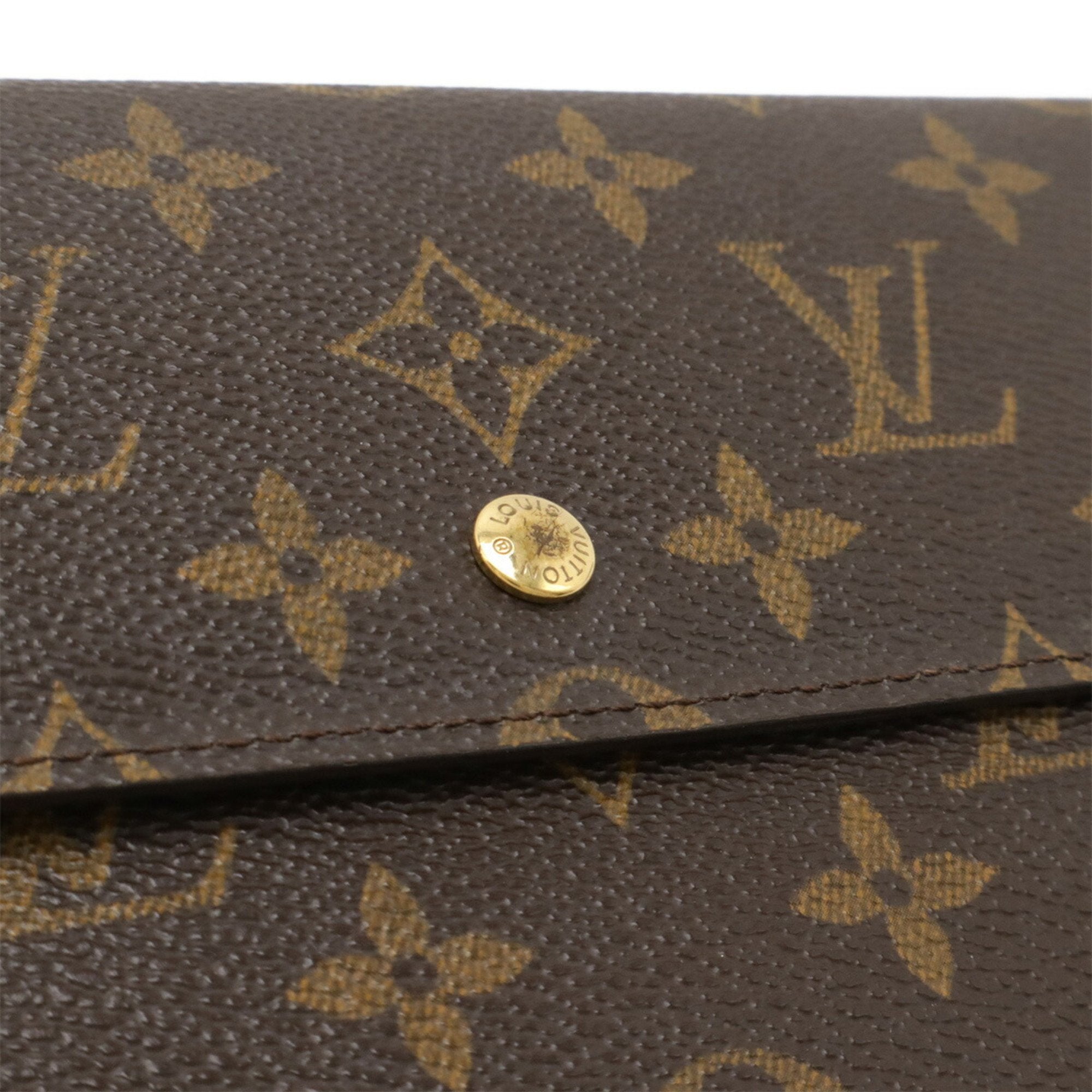 Louis Vuitton Monogram Brown Monogram Long Wallet (Tri-Fold) (Pre-Owned)