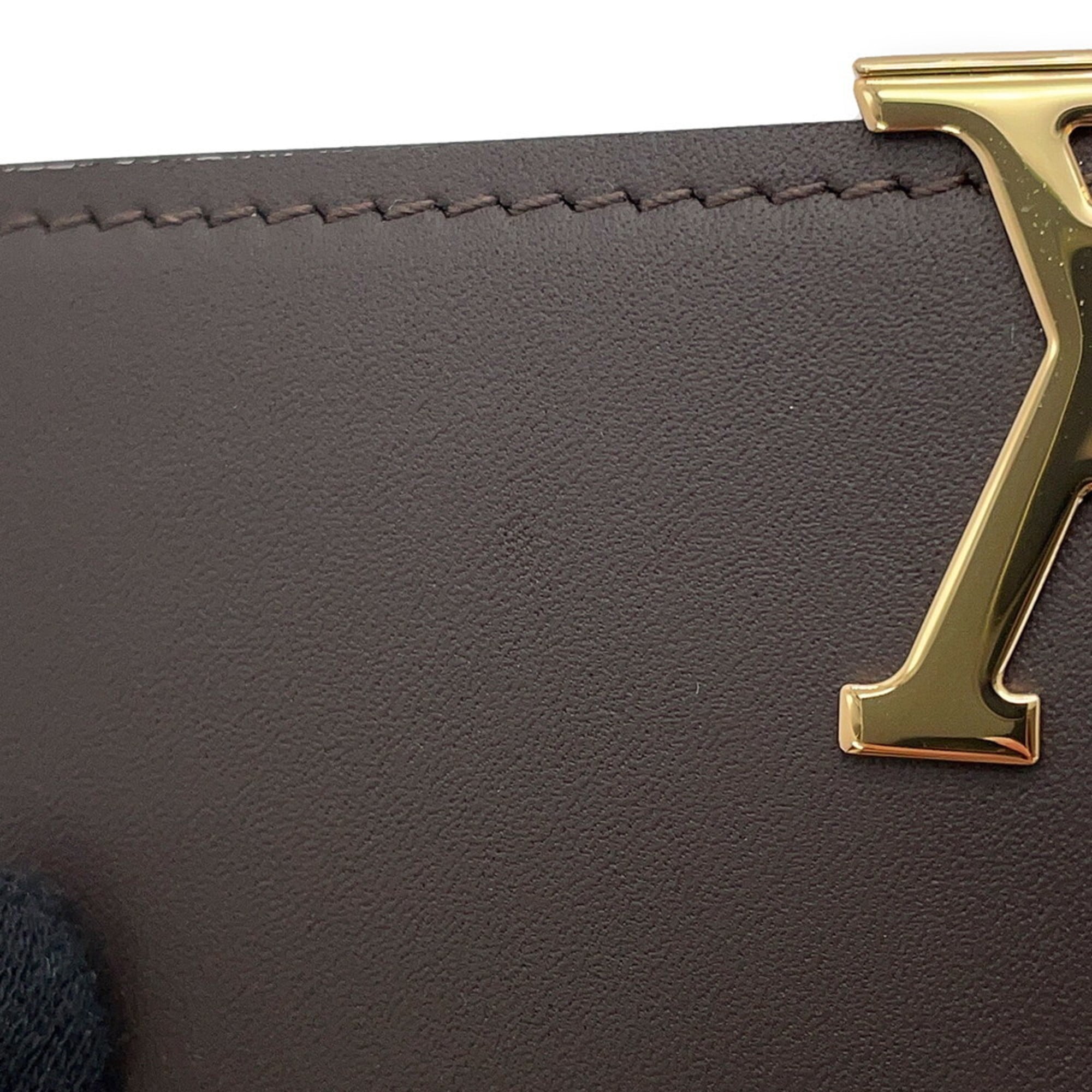 Louis Vuitton Galle Leather Wallet (Tri-Fold) (Pre-Owned)