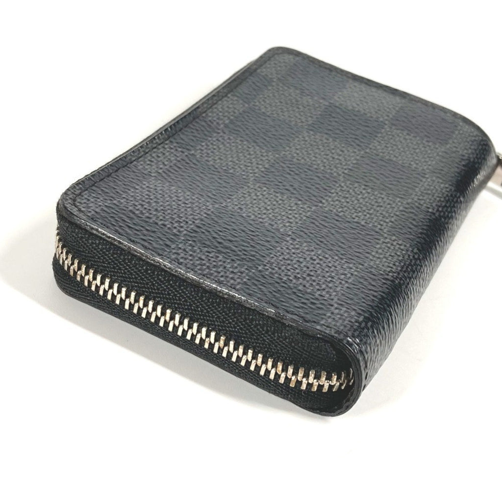 Louis Vuitton Black Damier Graphite Damier Graphite Coin Purse/Coin Case (Pre-Owned)
