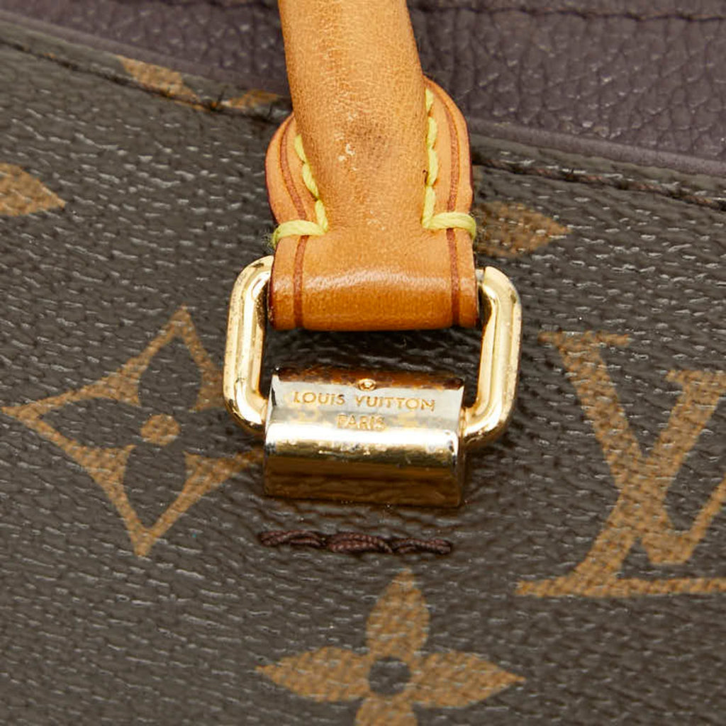 Louis Vuitton Brown Purple Pvc Leather Handbag Shoulder Bag (Pre-Owned)