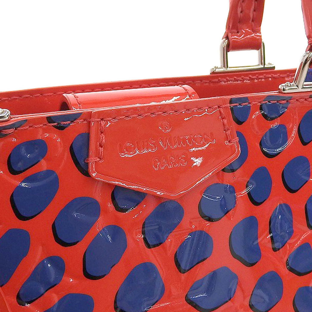 Louis Vuitton Blue Red Color Vernis Leather Tote Bag (Pre-Owned)