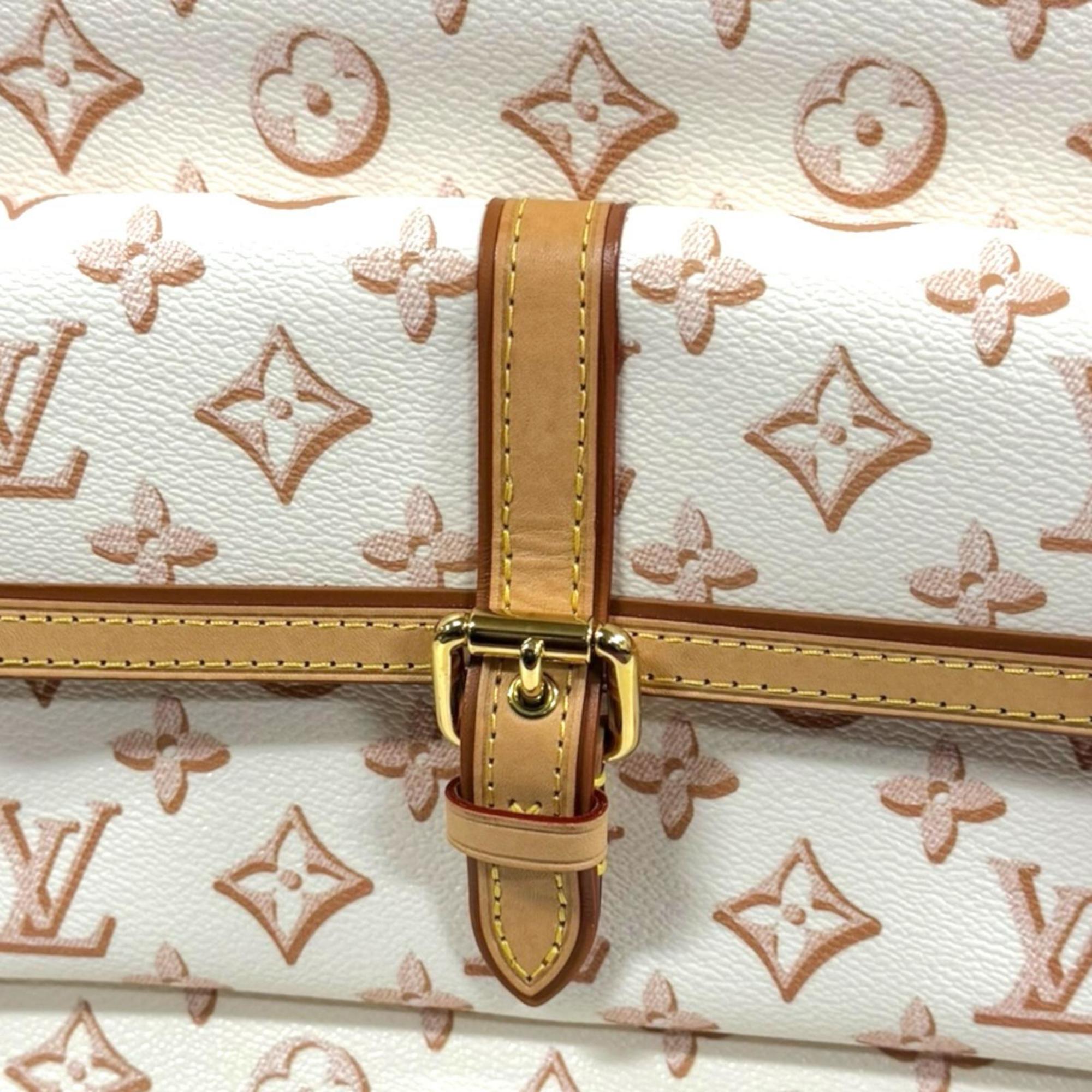 Louis Vuitton Beige Ivory Pvc Tote Bag (Pre-Owned)
