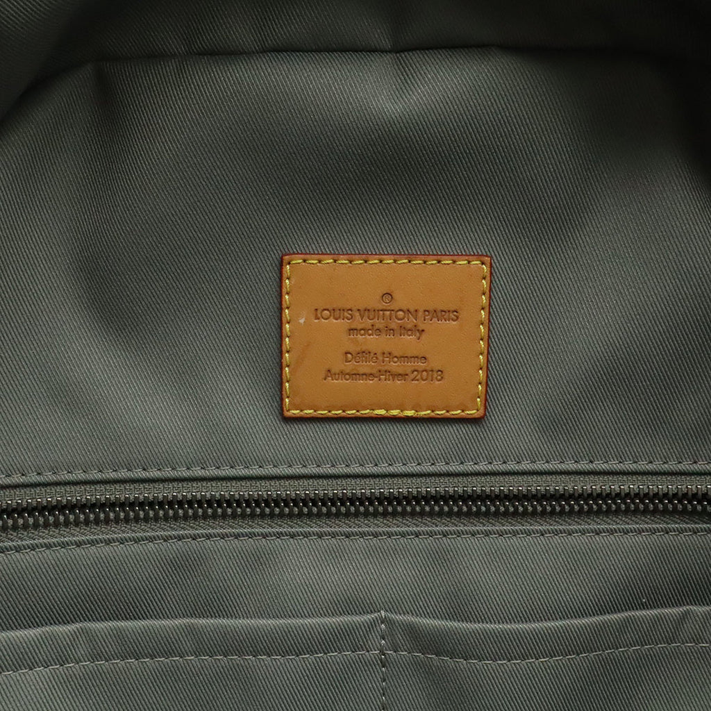 Louis Vuitton Gray Canvas Backpack (Pre-Owned)