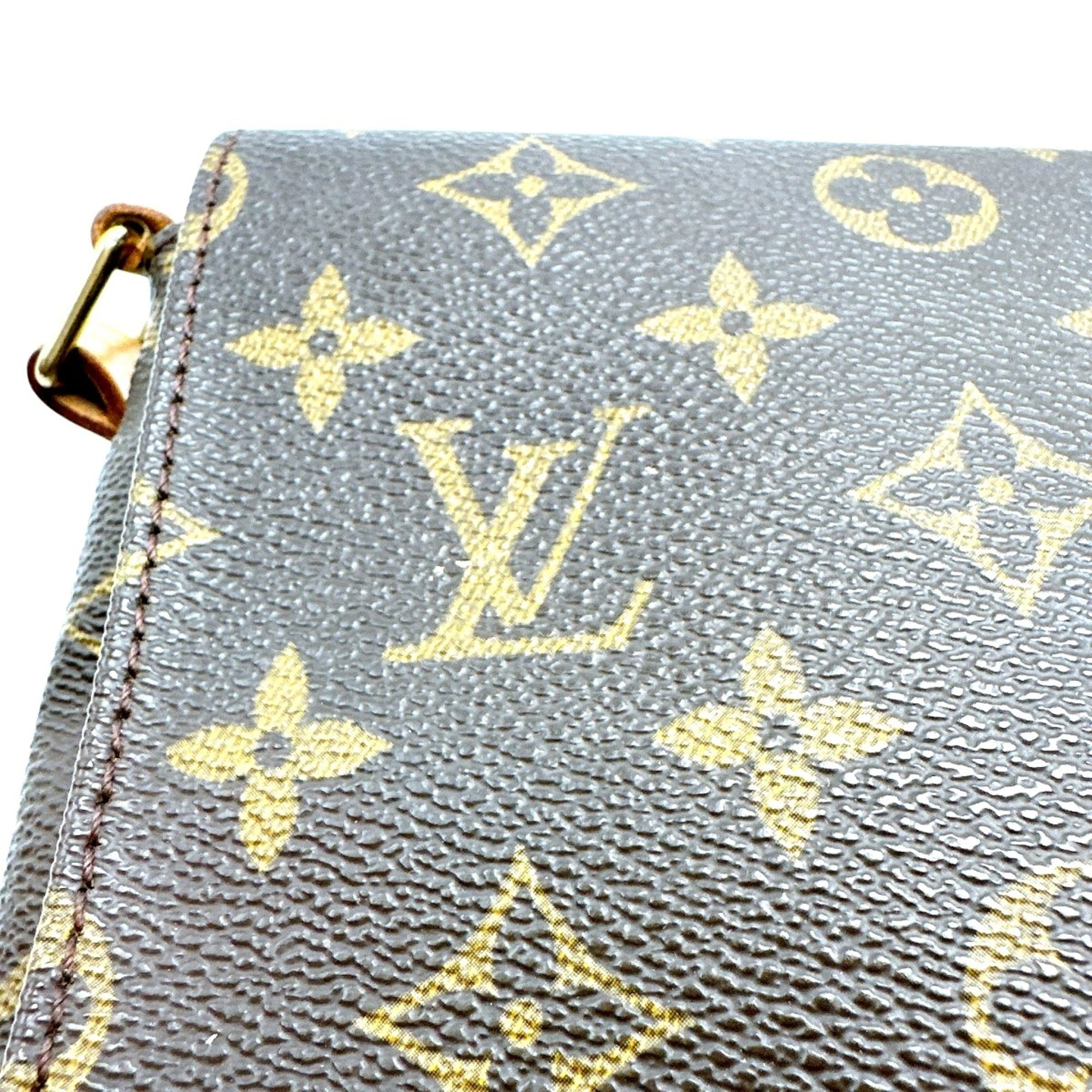 Louis Vuitton Brown Monogram Canvas Shoulder Bag (Pre-Owned)