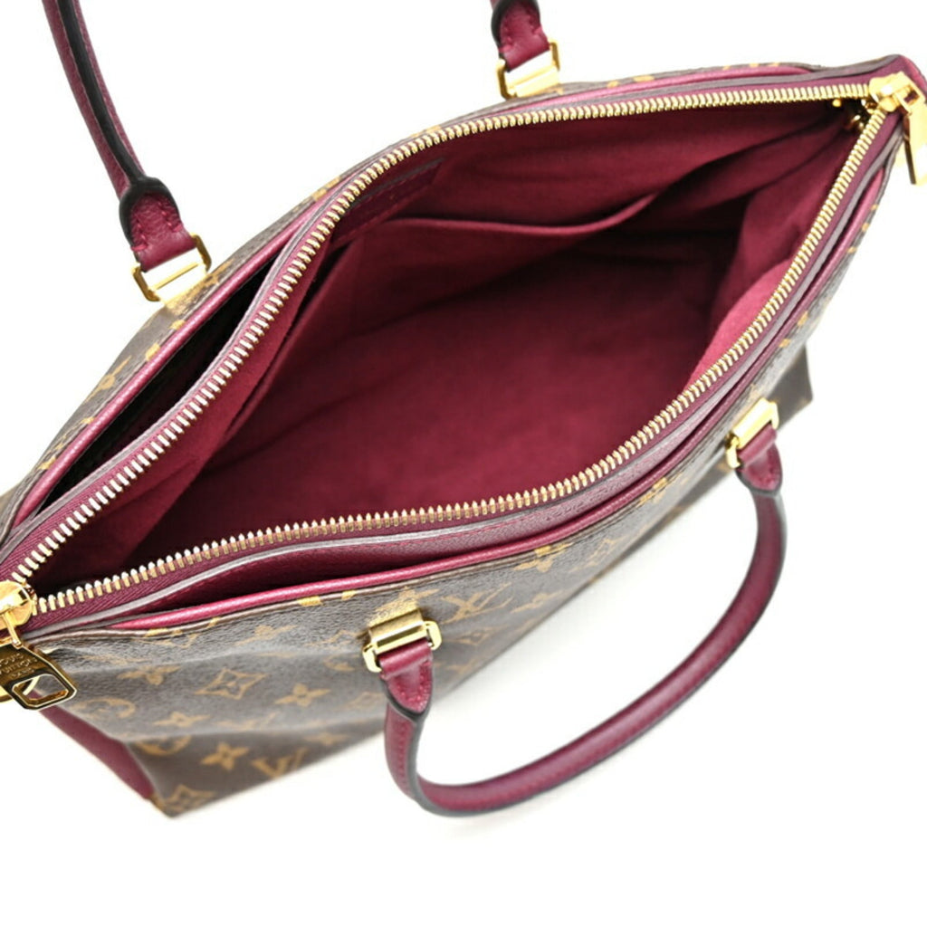 Louis Vuitton Monogram Brown Galle Monogram Purple Monogram Handbag (Pre-Owned)