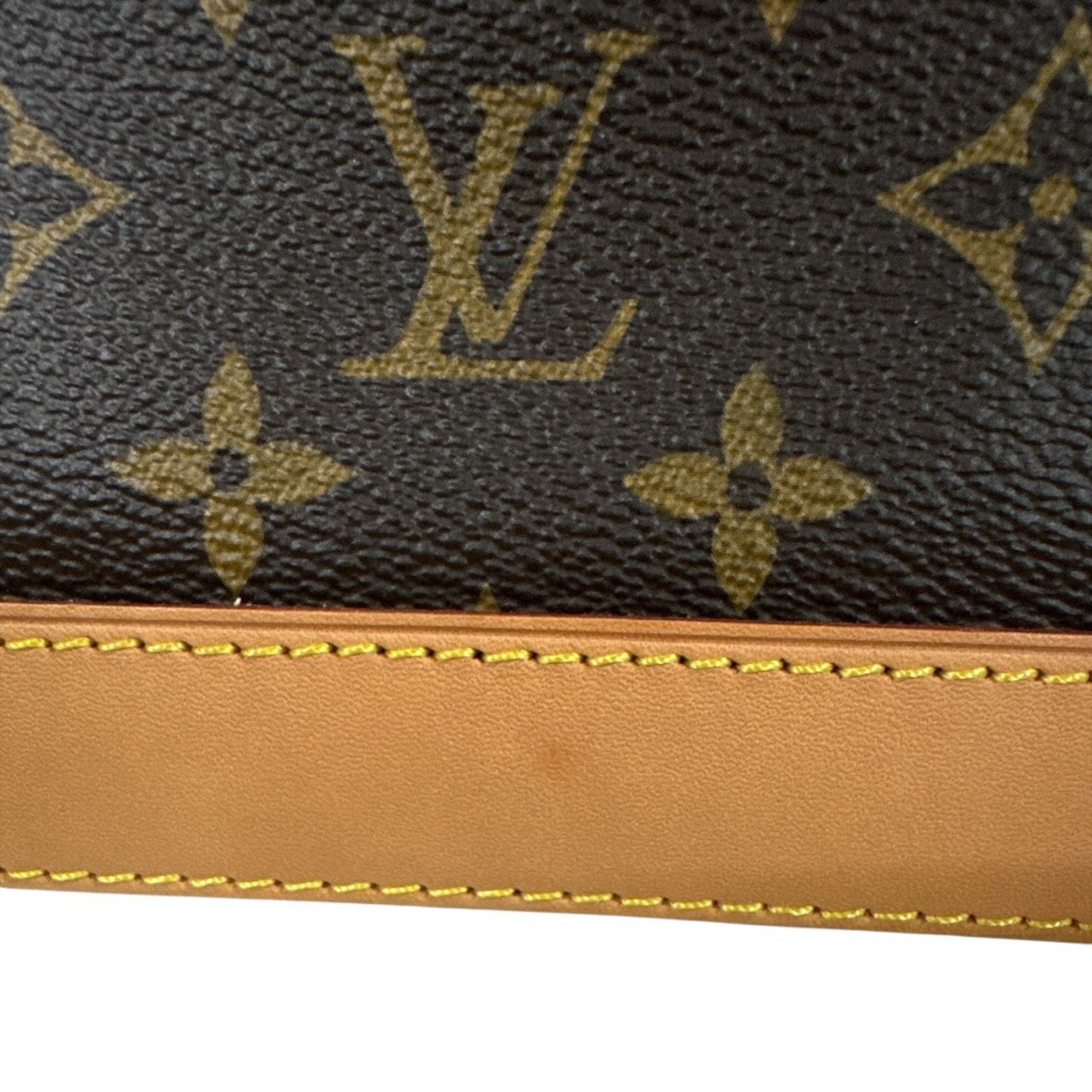 Louis Vuitton Brown Monogram Canvas Shoulder Bag (Pre-Owned)
