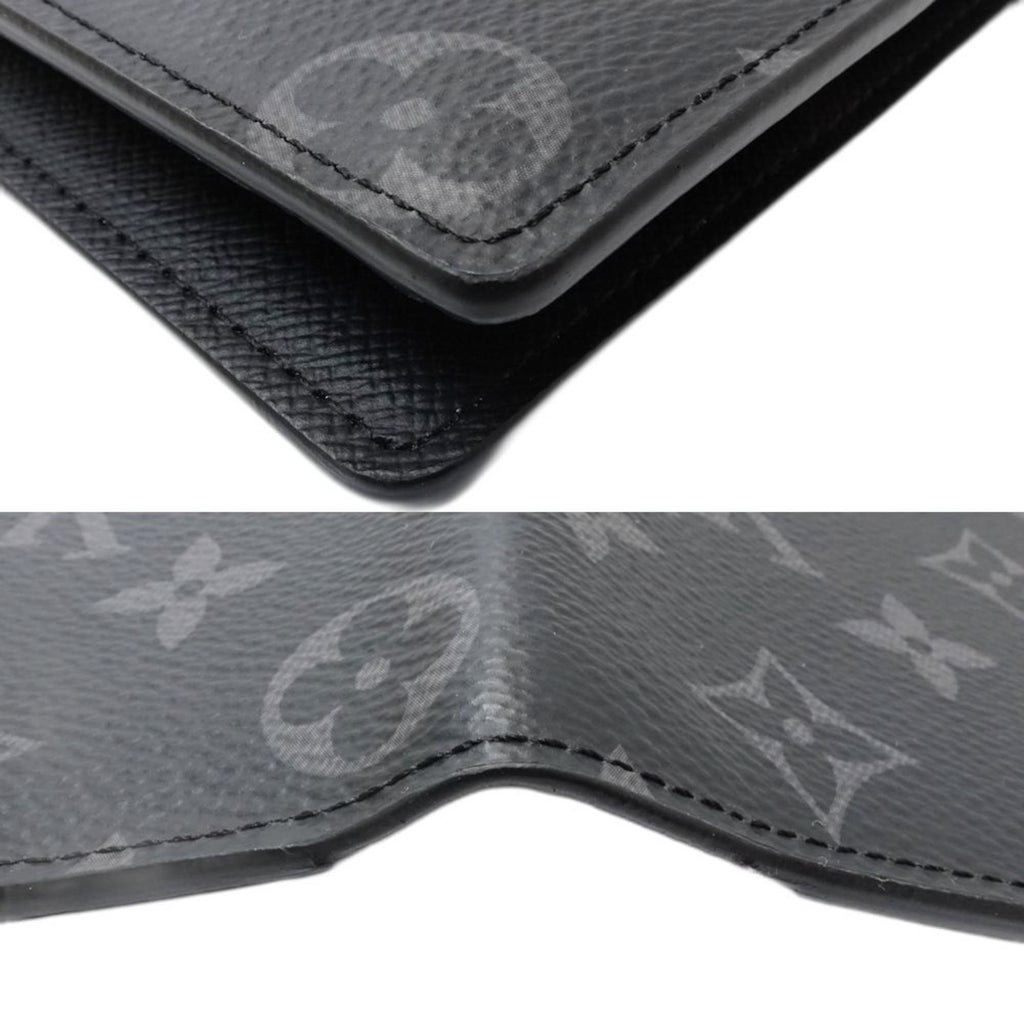Louis Vuitton Black Monogram Eclipse Monogram Eclipse Long Wallet (Bi-Fold) (Pre-Owned)
