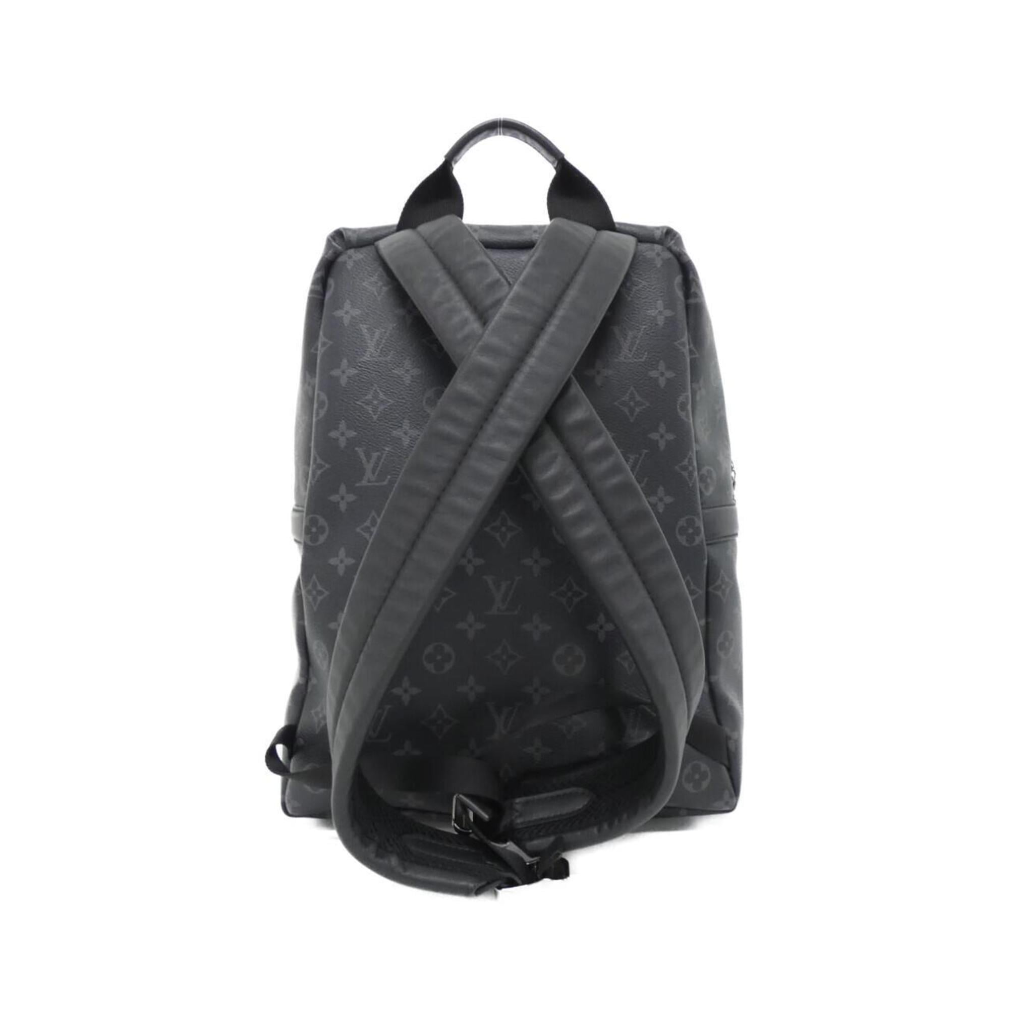 Louis Vuitton Black Coated Canvas Backpack (Pre-Owned)