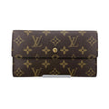 Louis Vuitton Brown Monogram Long Wallet (Tri-Fold) (Pre-Owned)