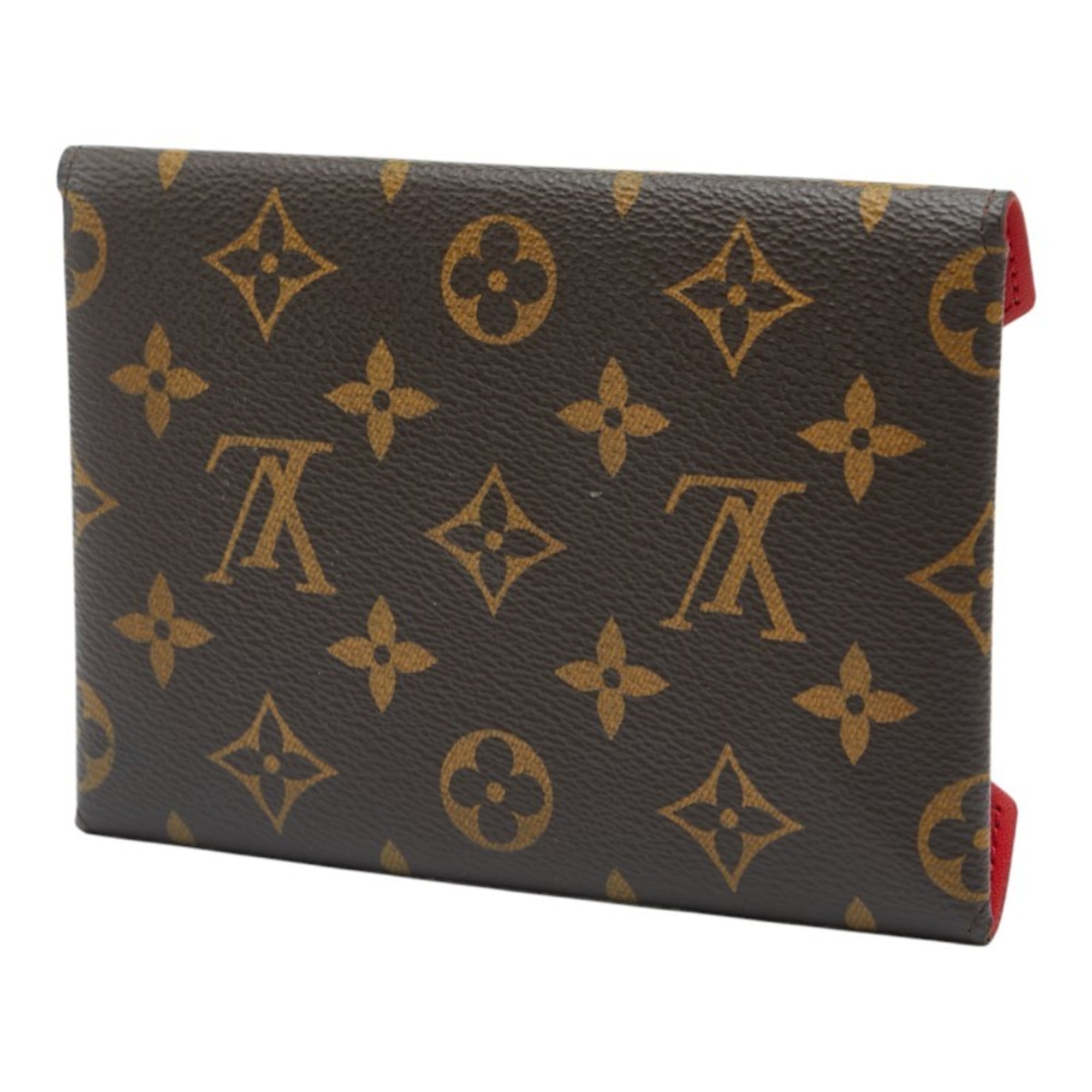 Louis Vuitton Monogram Brown Red Color Pvc Leather Pochette (Pre-Owned)
