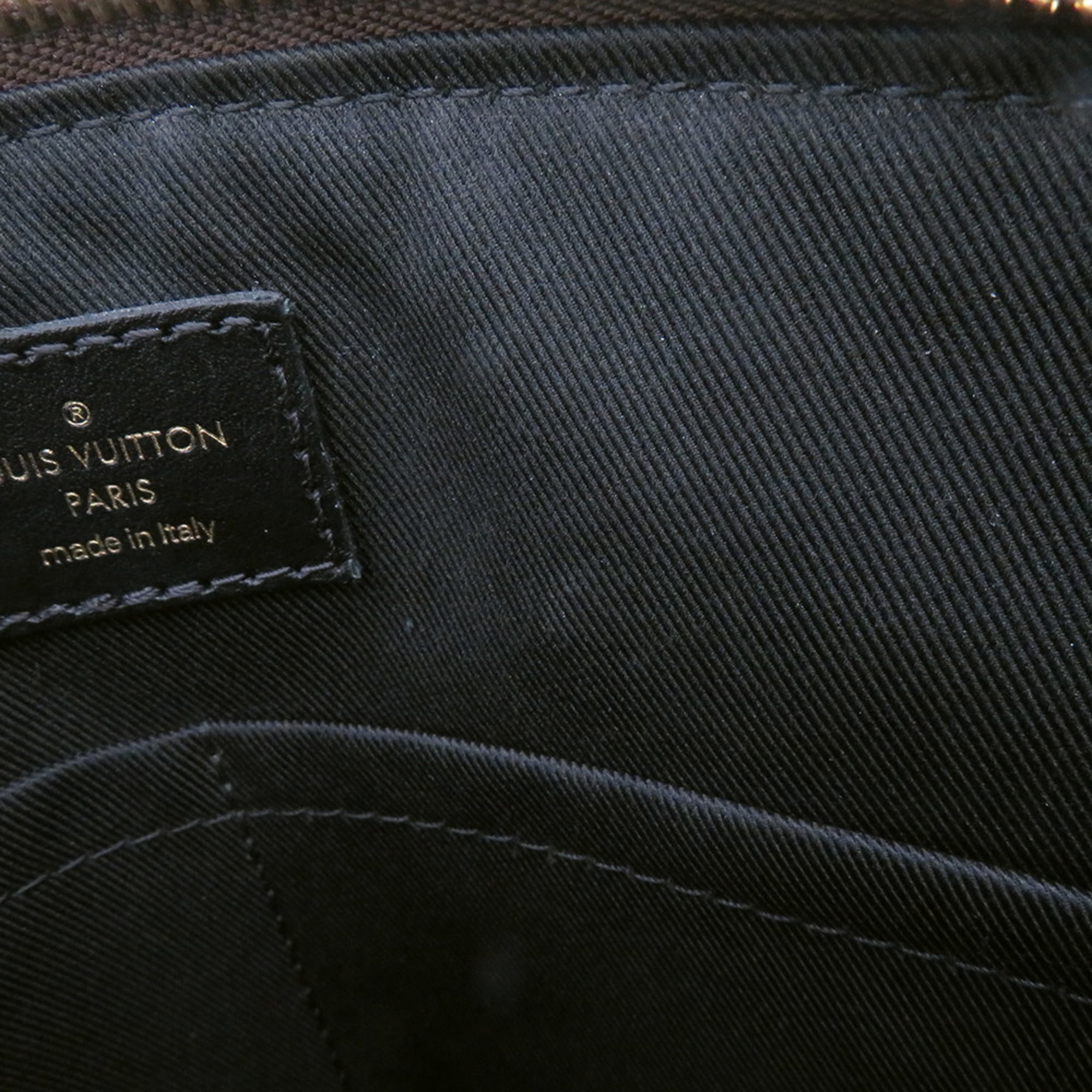 Louis Vuitton Damier Damier Canvas Ebene Noir Handbag (Pre-Owned)