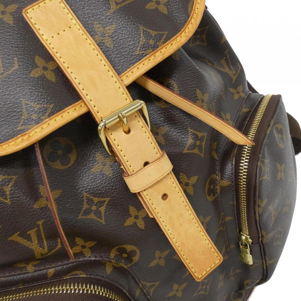 Louis Vuitton Monogram Marron Coated Canvas Backpack (Pre-Owned)