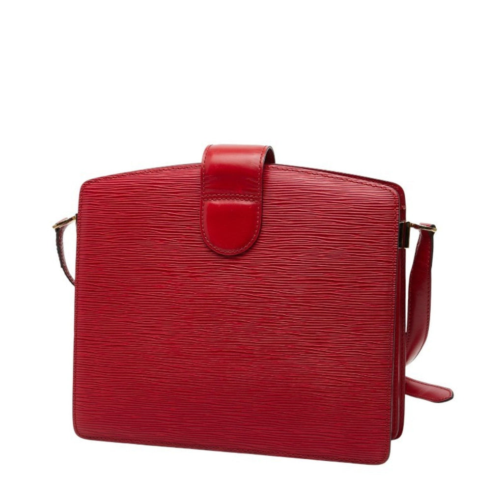 Louis Vuitton Castilian Red Leather Shoulder Bag (Pre-Owned)