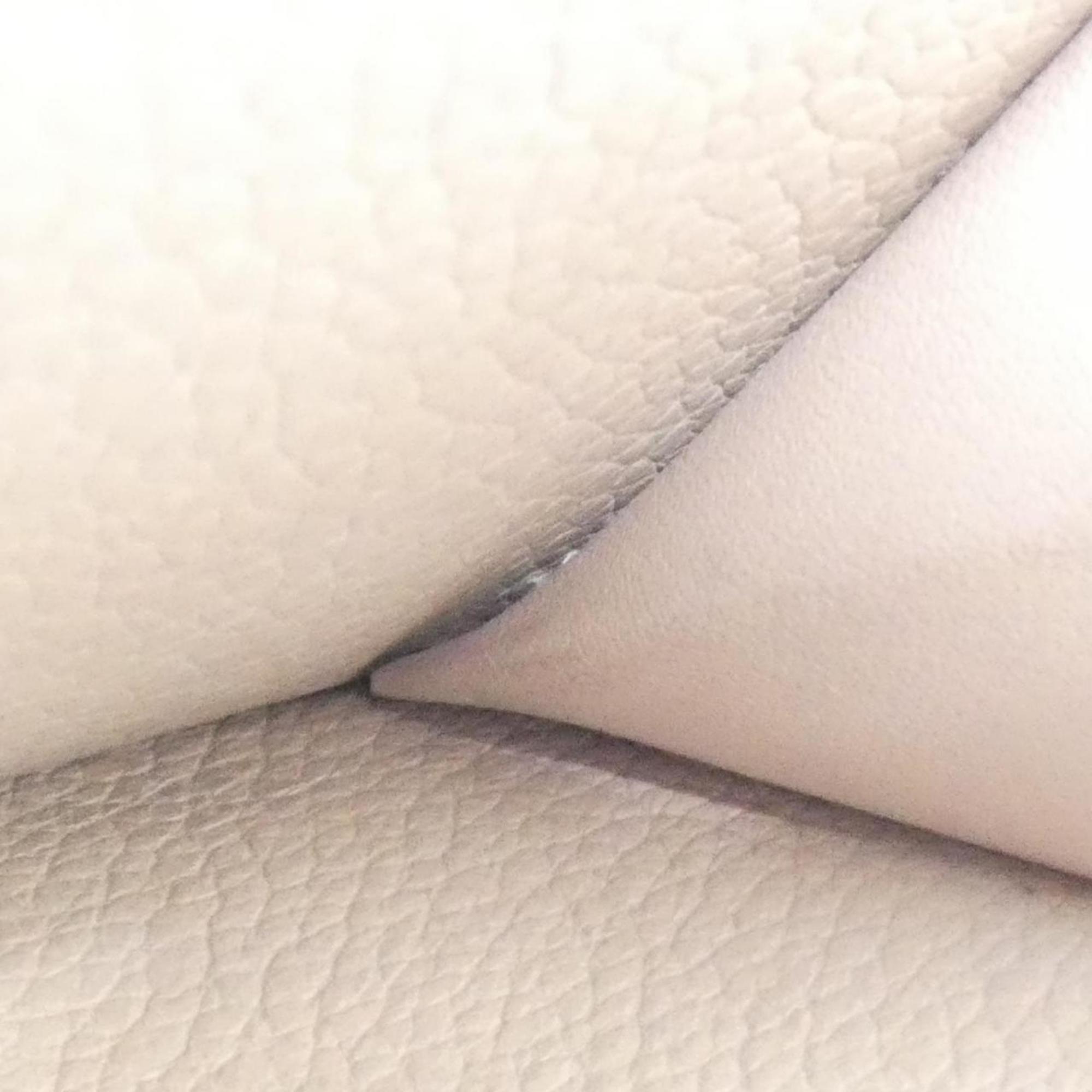 Louis Vuitton Grayish Leather Wallet (Tri-Fold) (Pre-Owned)