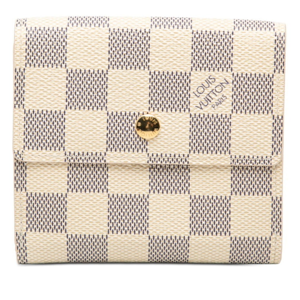 Louis Vuitton White Pvc Leather Wallet (Bi-Fold) (Pre-Owned)