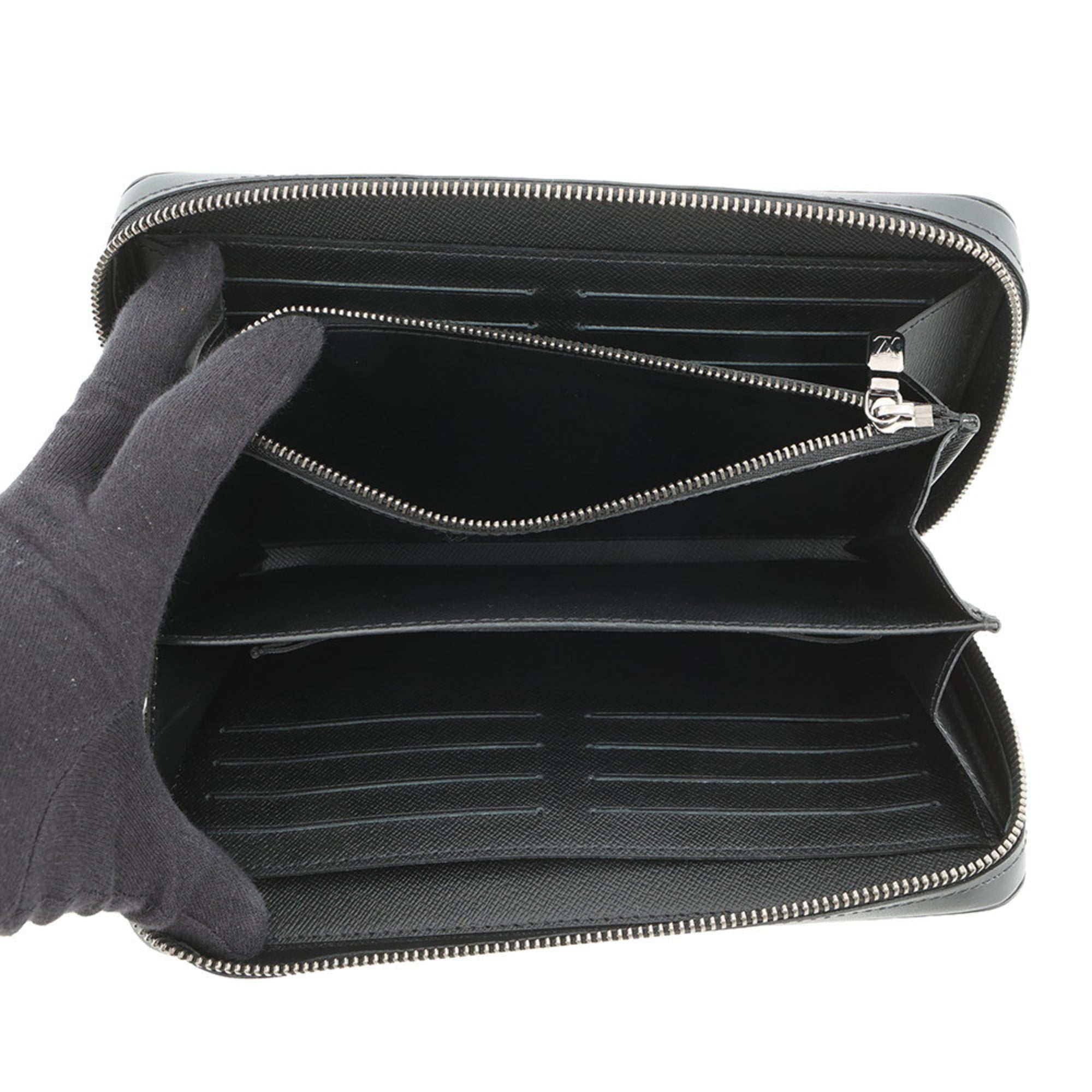 Louis Vuitton Noir Monogram Eclipse Long Wallet (Bi-Fold) (Pre-Owned)