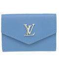 Louis Vuitton Blue Leather Wallet (Tri-Fold) (Pre-Owned)