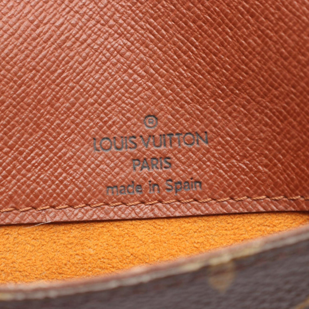 Louis Vuitton Brown Monogram Coated Canvas Leather Shoulder Bag (Pre-Owned)