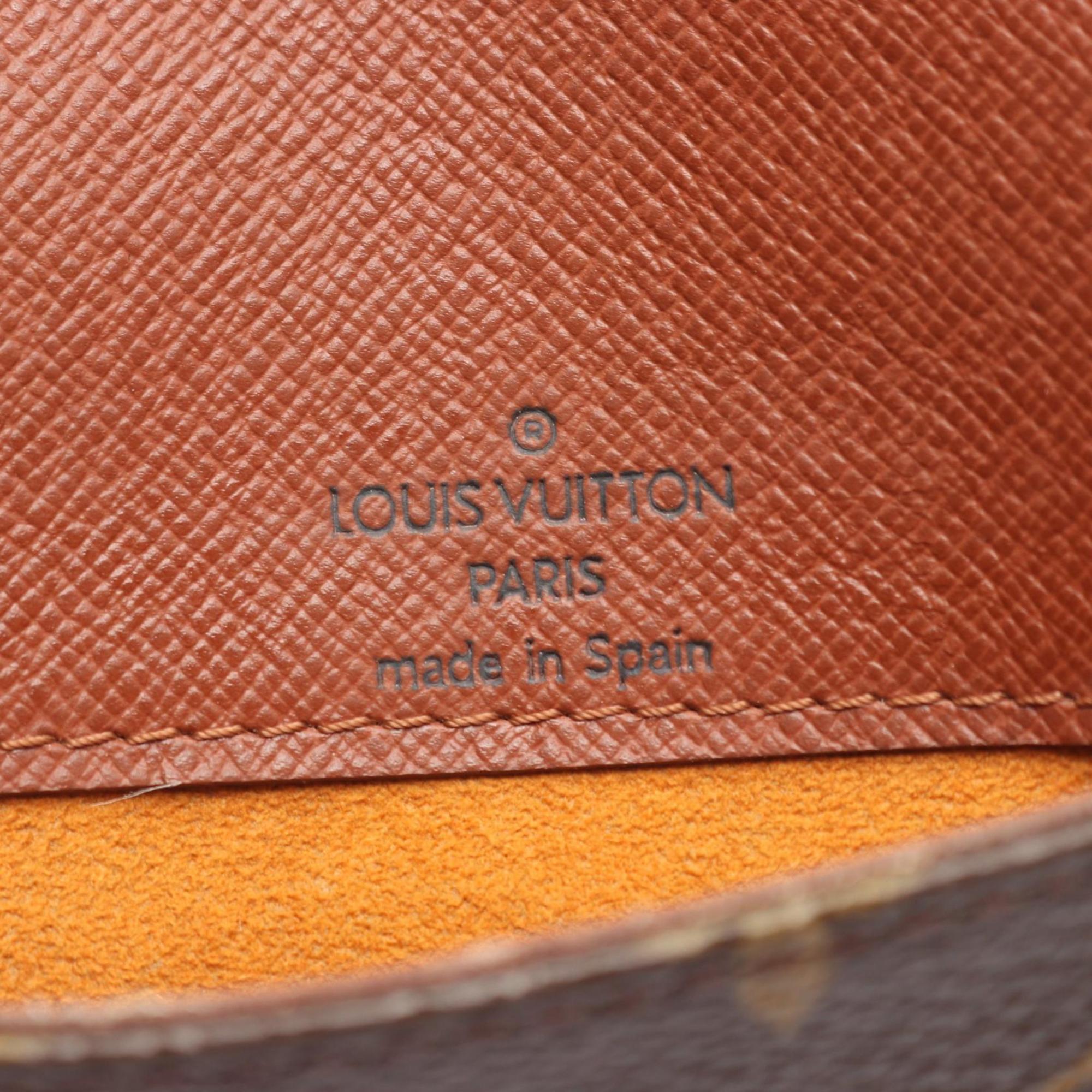 Louis Vuitton Brown Monogram Coated Canvas Leather Shoulder Bag (Pre-Owned)
