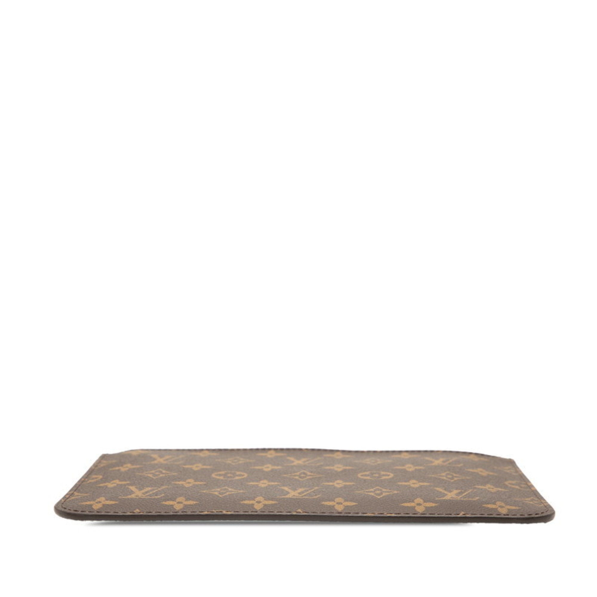 Louis Vuitton Brown Red Color Pvc Pouch (Pre-Owned)