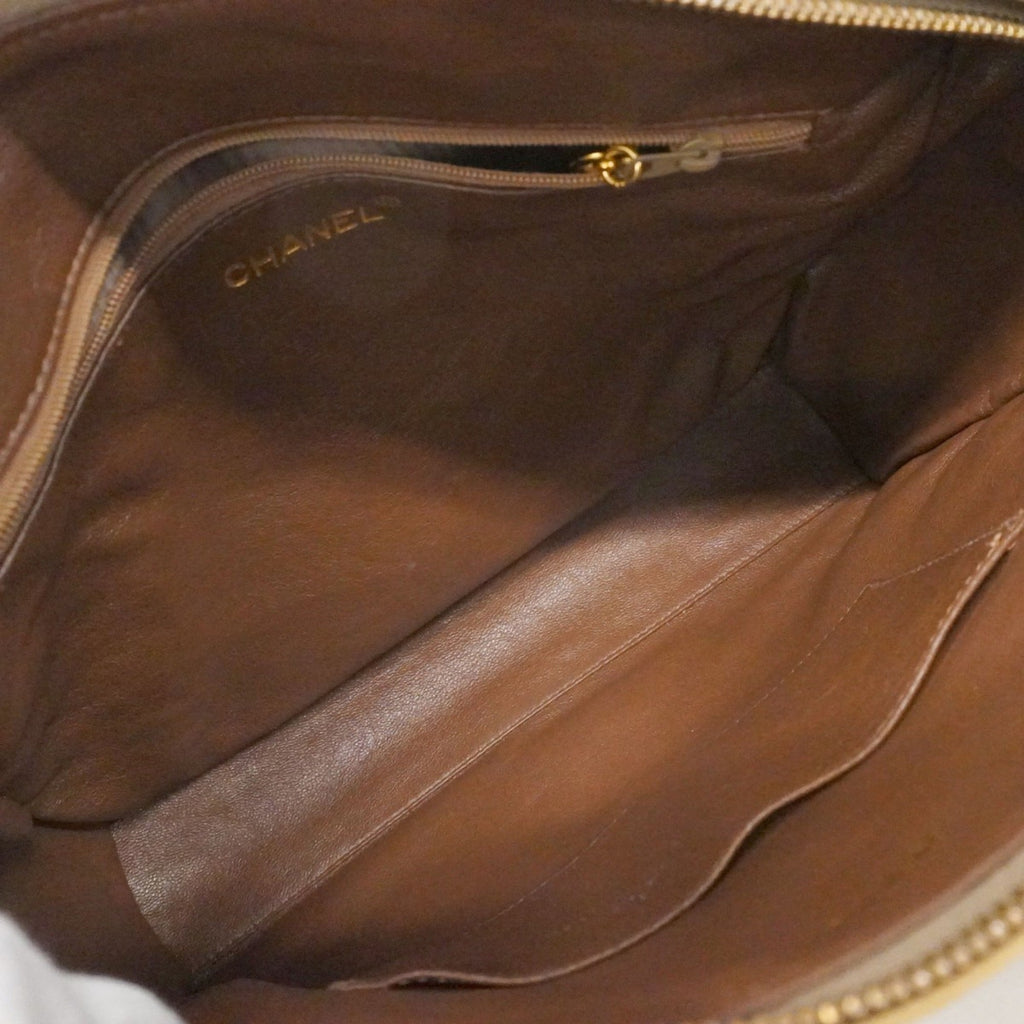 Vintage Diamond CC Camera Bag Diagonal Quilted Leather Medium