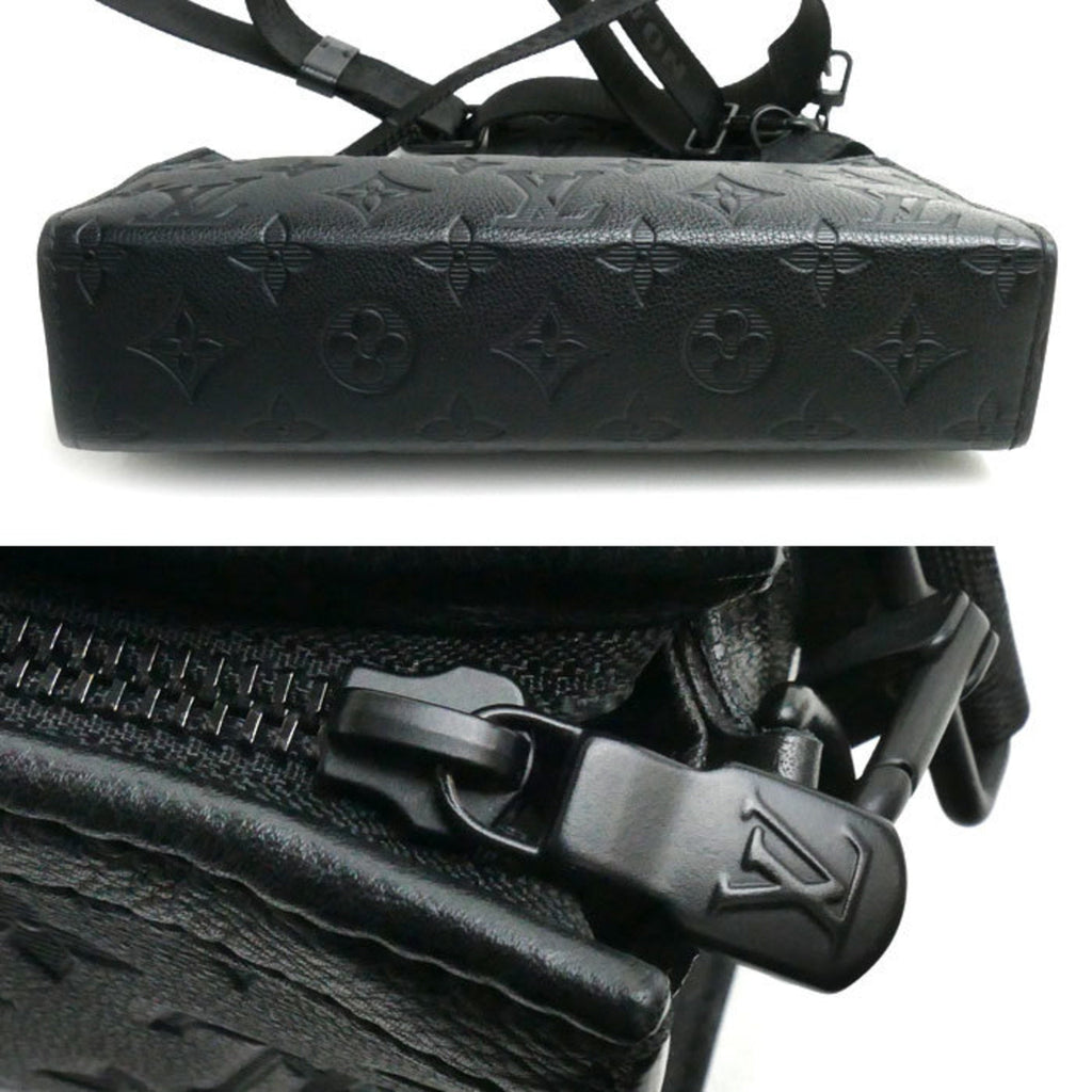Louis Vuitton Black Monogram Shadow Pouch Shoulder Bag (Pre-Owned)