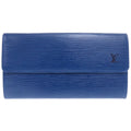 Louis Vuitton Blue Epi Leather Coin Purse/Coin Case (Pre-Owned)