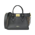 Louis Vuitton Black Coated Canvas Leather Handbag (Pre-Owned)