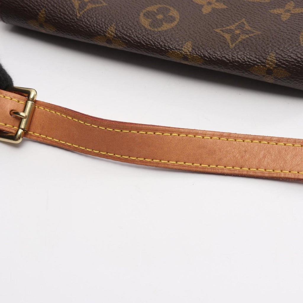 Louis Vuitton Brown Monogram Coated Canvas Leather Shoulder Bag (Pre-Owned)