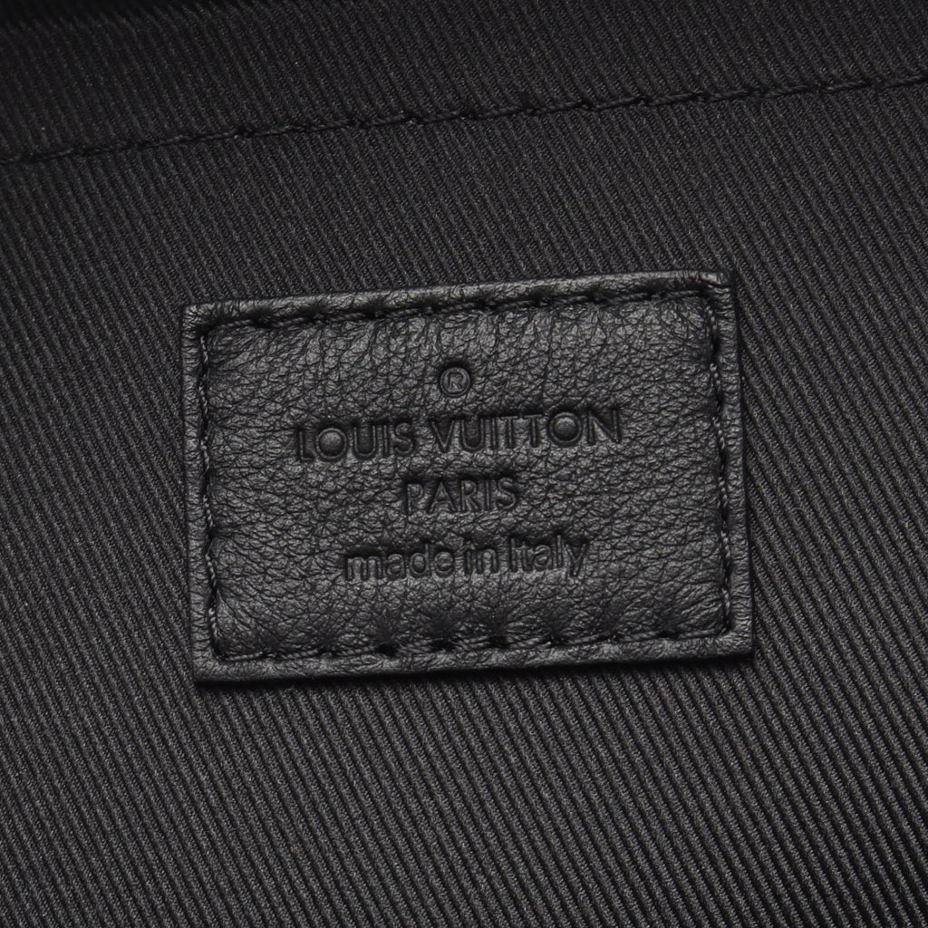 Louis Vuitton Black Brown Monogram Coated Canvas Backpack (Pre-Owned)