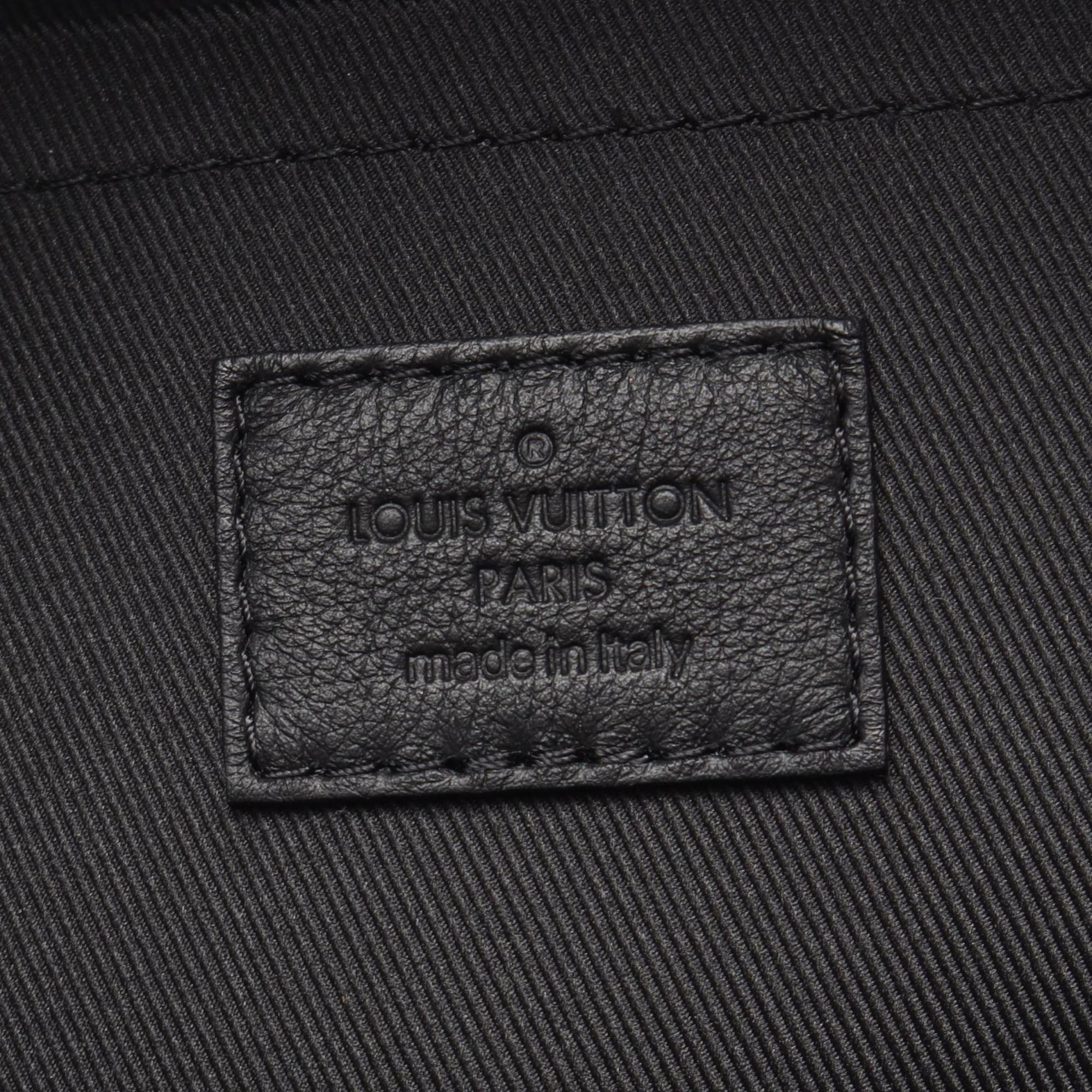 Louis Vuitton Black Brown Monogram Coated Canvas Backpack (Pre-Owned)