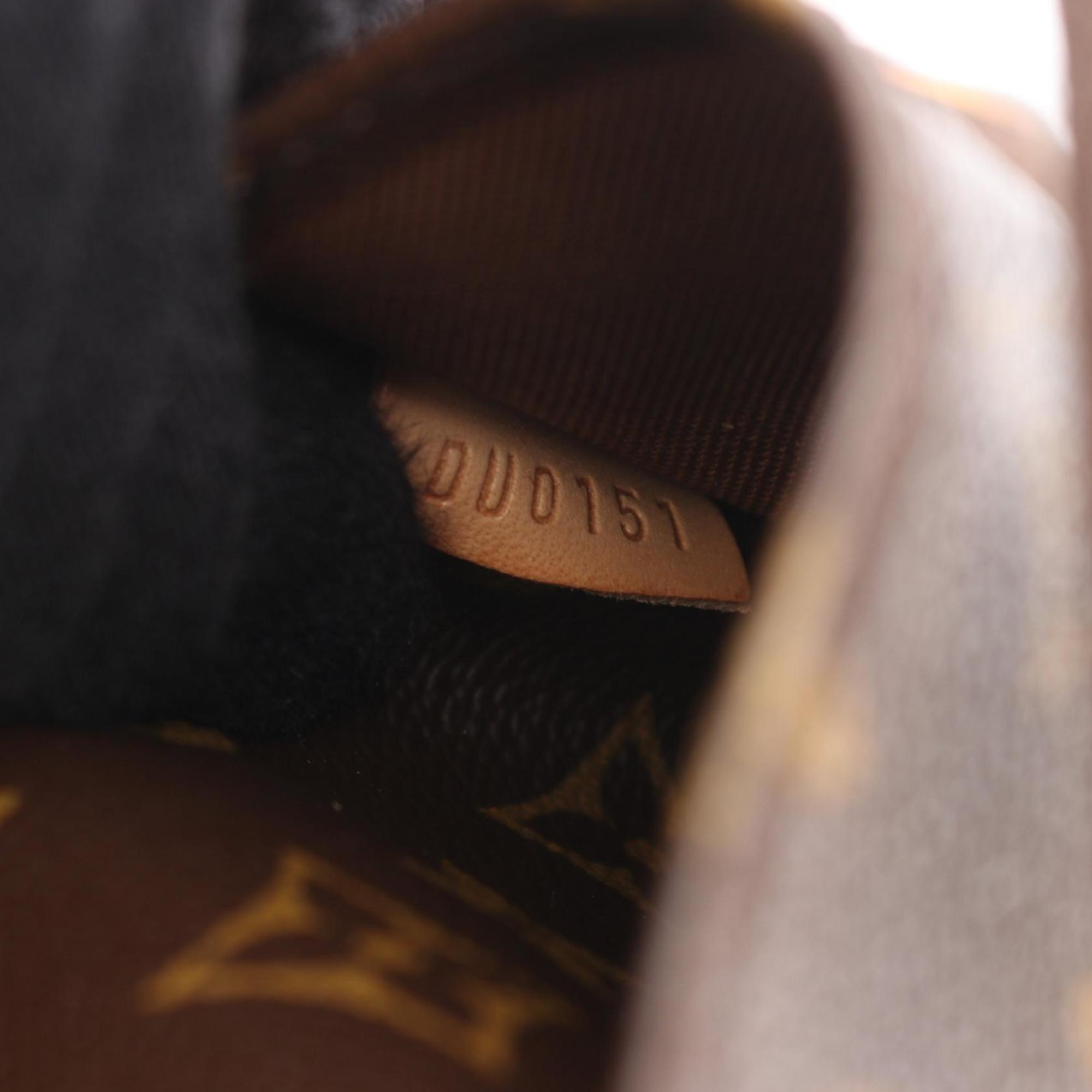 Louis Vuitton Brown Monogram Coated Canvas Leather Boston Bag (Pre-Owned)