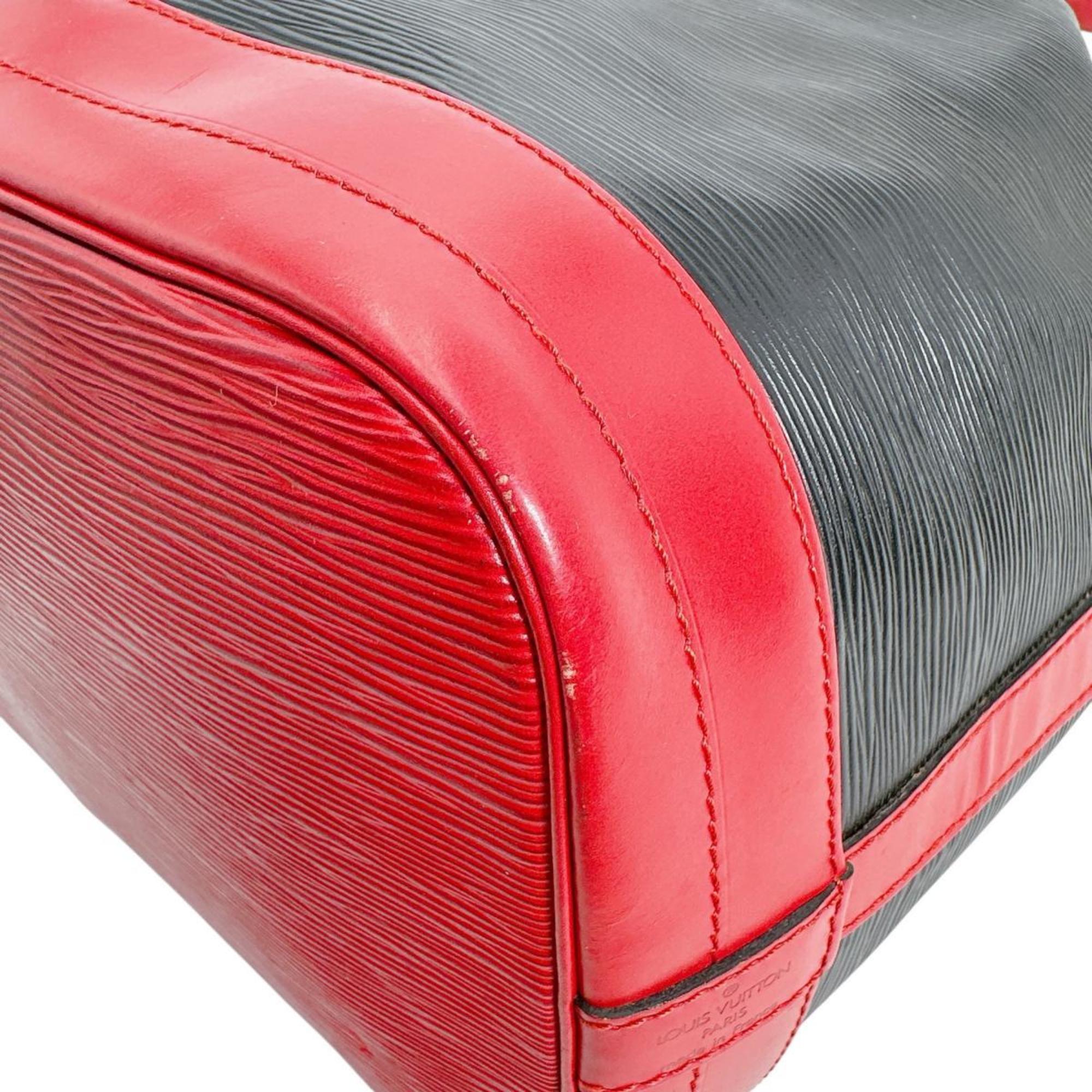 Louis Vuitton Black Castilian Red Noir Epi Leather Shoulder Bag (Pre-Owned)