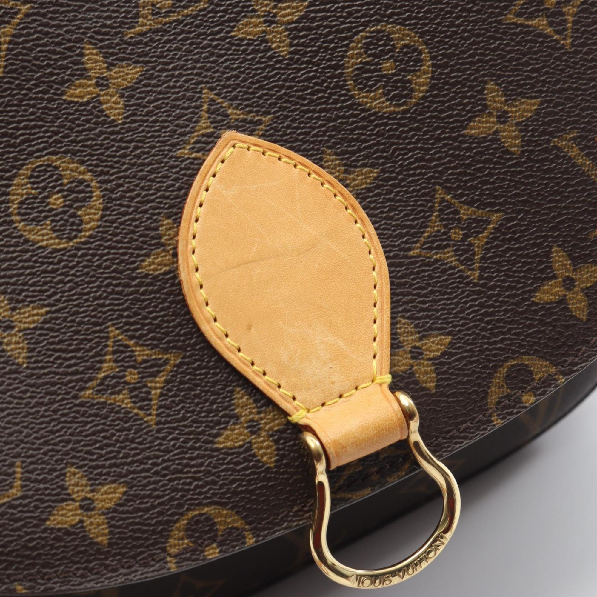 Louis Vuitton Brown Coated Canvas Leather Shoulder Bag (Pre-Owned)